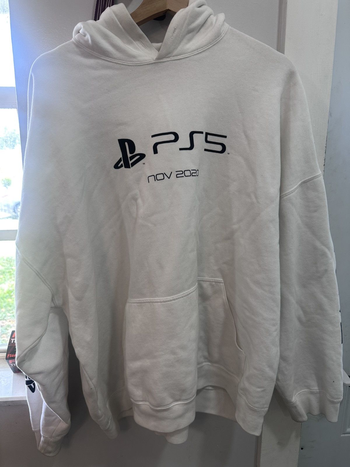 Playstation 2020 Balenciaga Oversized Ps5 Logo Popover Hoodie T-Shirts, Sweatshirt | PodTeesHub.com