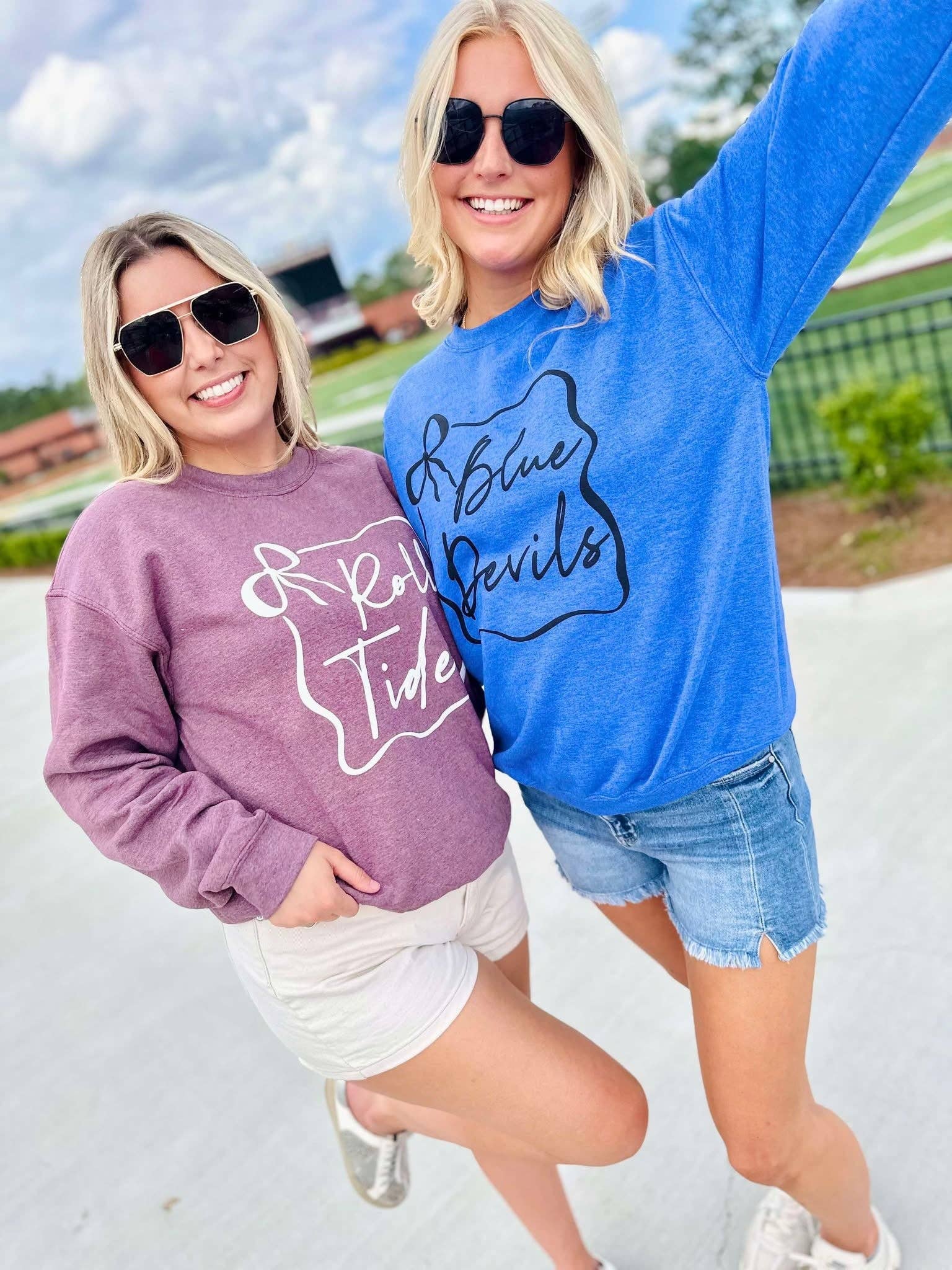 Custom School Puff Bow Frame Graphic Sweatshirt T-Shirts, Hoodie | PodTeesHub.com