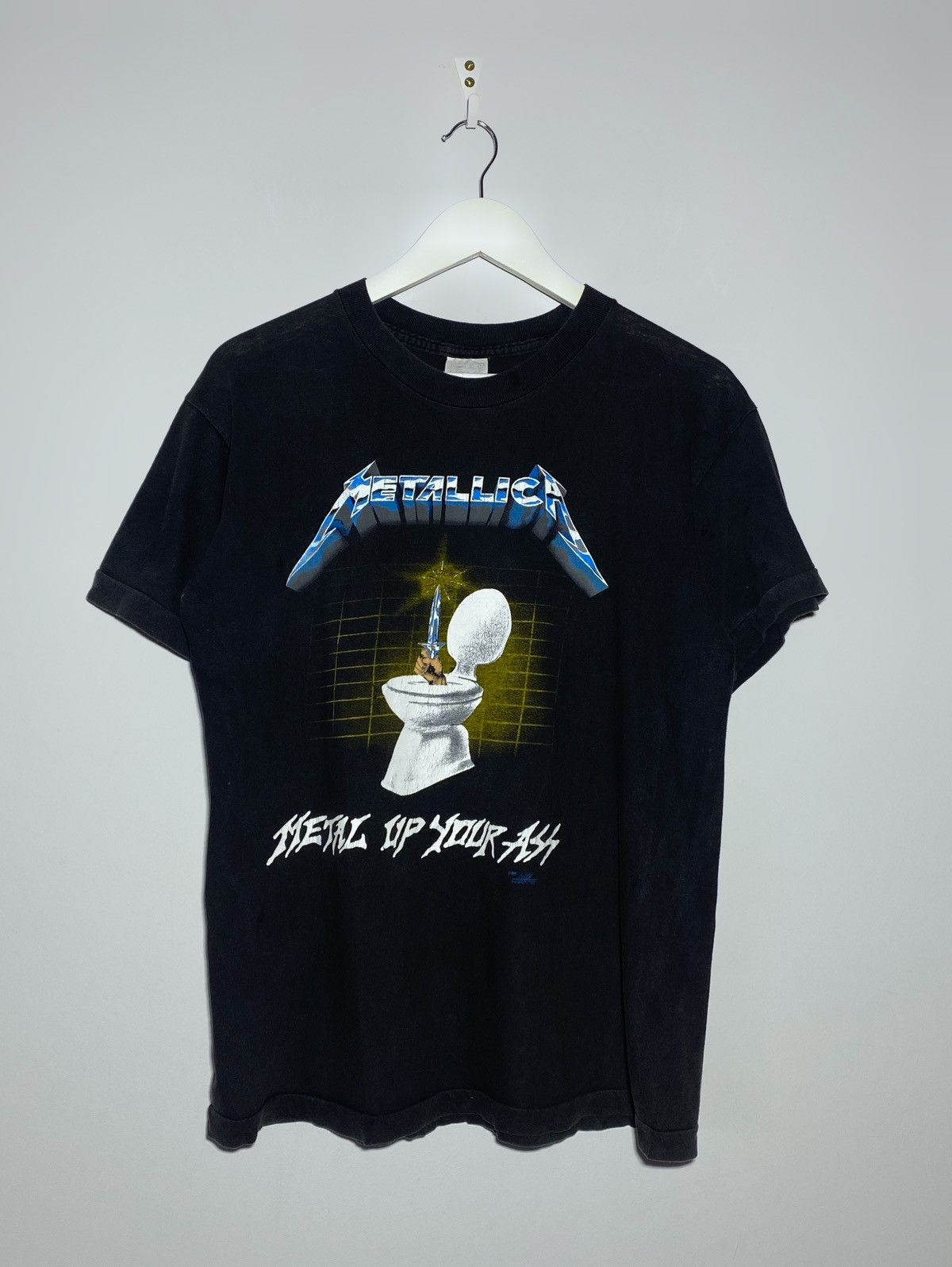 1985 Metallica Metal Up Your Ass Size Medium Kanye West Wear T-Shirts, Hoodie, Sweatshirt | PodTeesHub.com