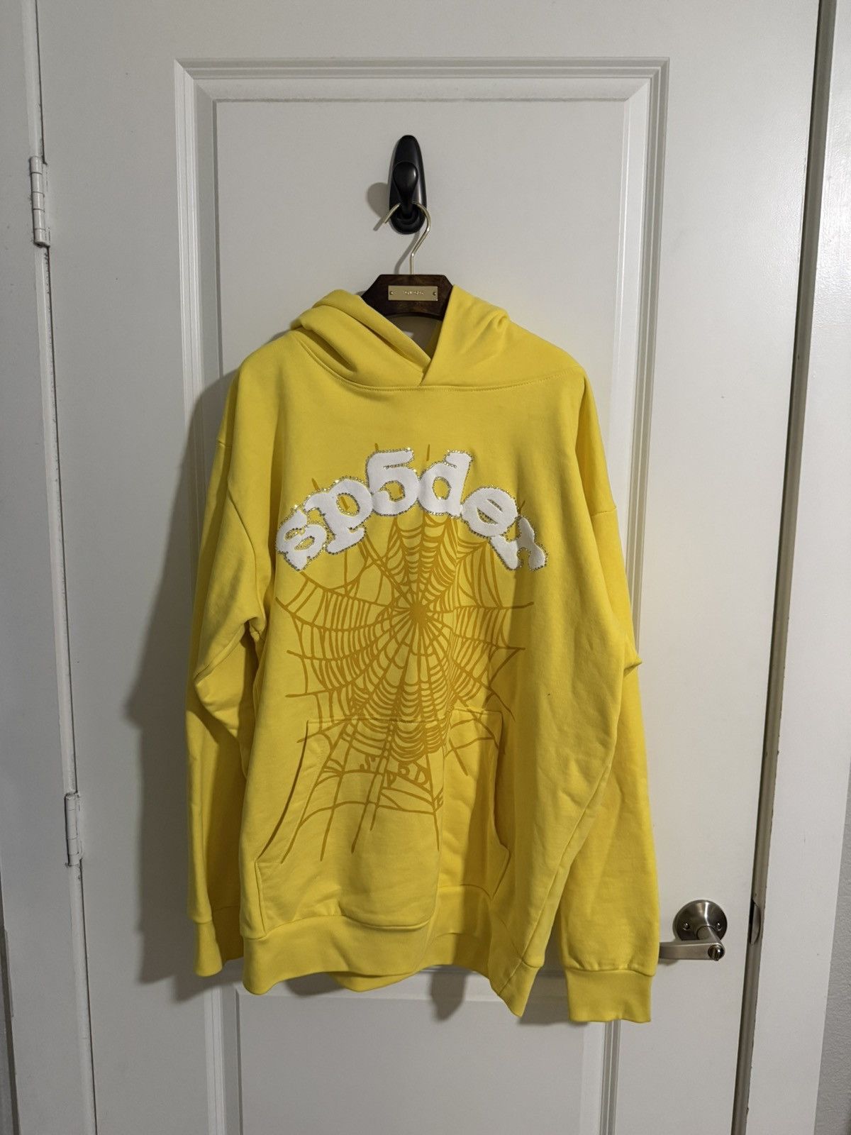 Sp5der 2021 Release Yellow Spider Worldwide Rhinestone Hoodie T-Shirts, Sweatshirt | PodTeesHub.com