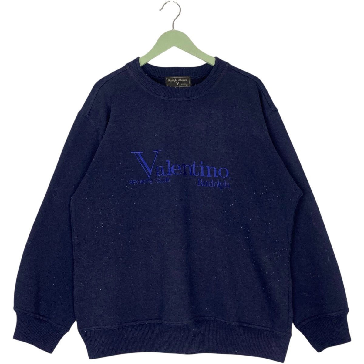 Vintage Valentino Rudolph Sweatshirt Logo Navy Blue Size M T-Shirts, Hoodie | PodTeesHub.com