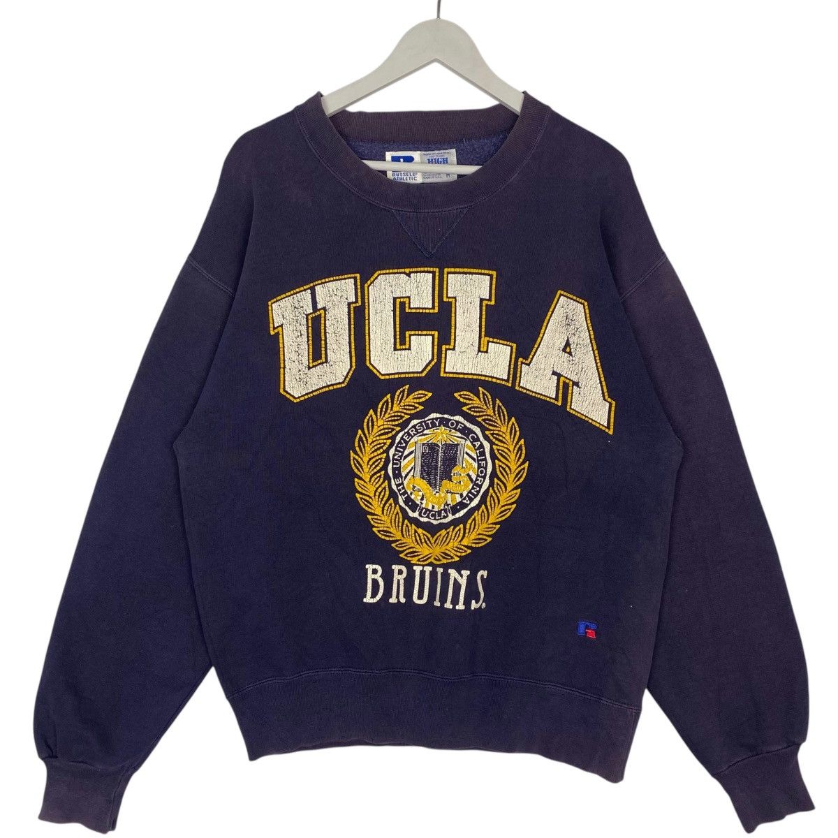 Other Vintage Russell Graphic Crewneck Sweatshirt Navyblue Size M T-Shirts, Hoodie | PodTeesHub.com