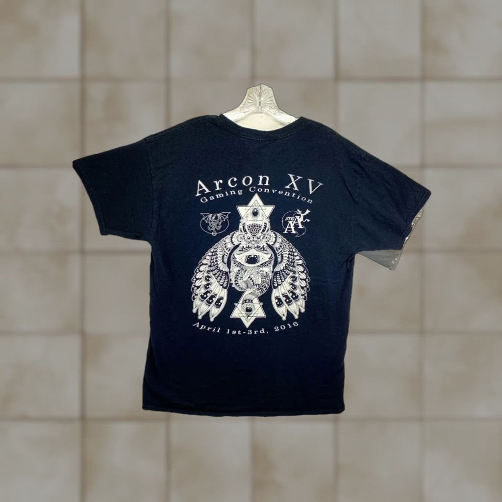 Gildan Arcon Gaming Convention Large Black Angel 2016 Limited M T-Shirts, Hoodie, Sweatshirt