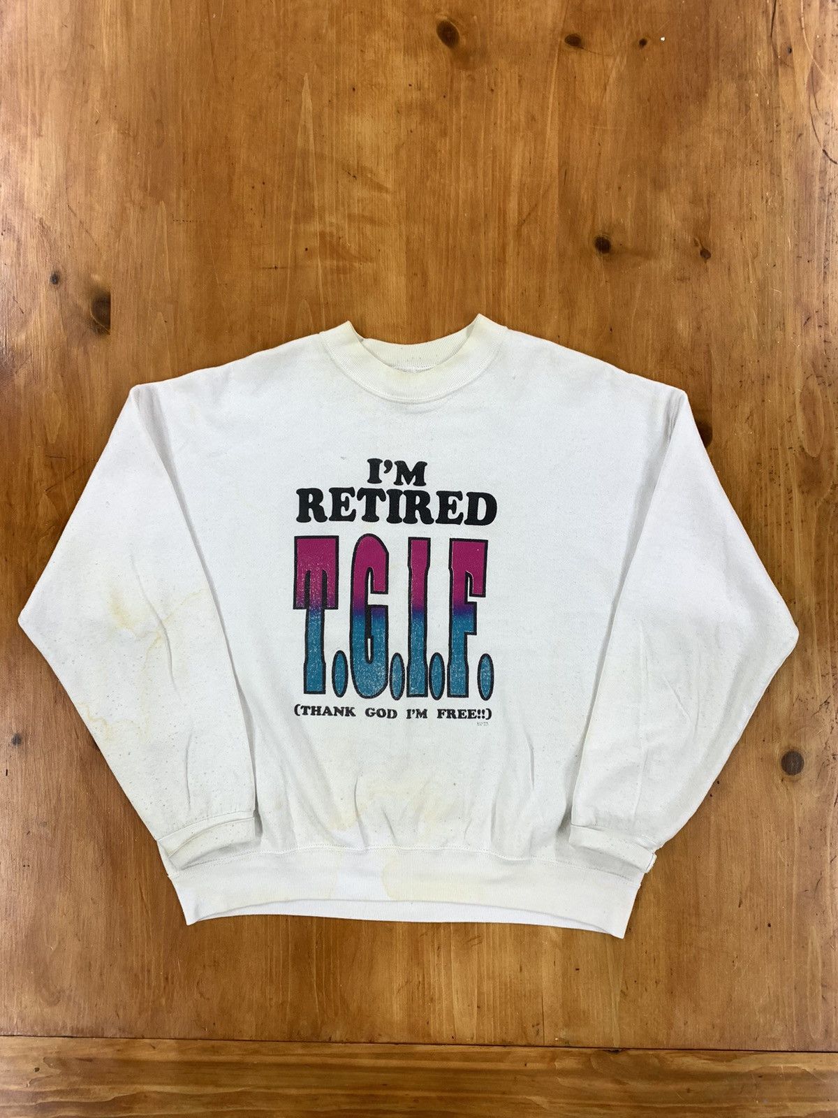 Vintage Crewneck Retired Joke Crewneck T-Shirts, Hoodie, Sweatshirt | PodTeesHub.com