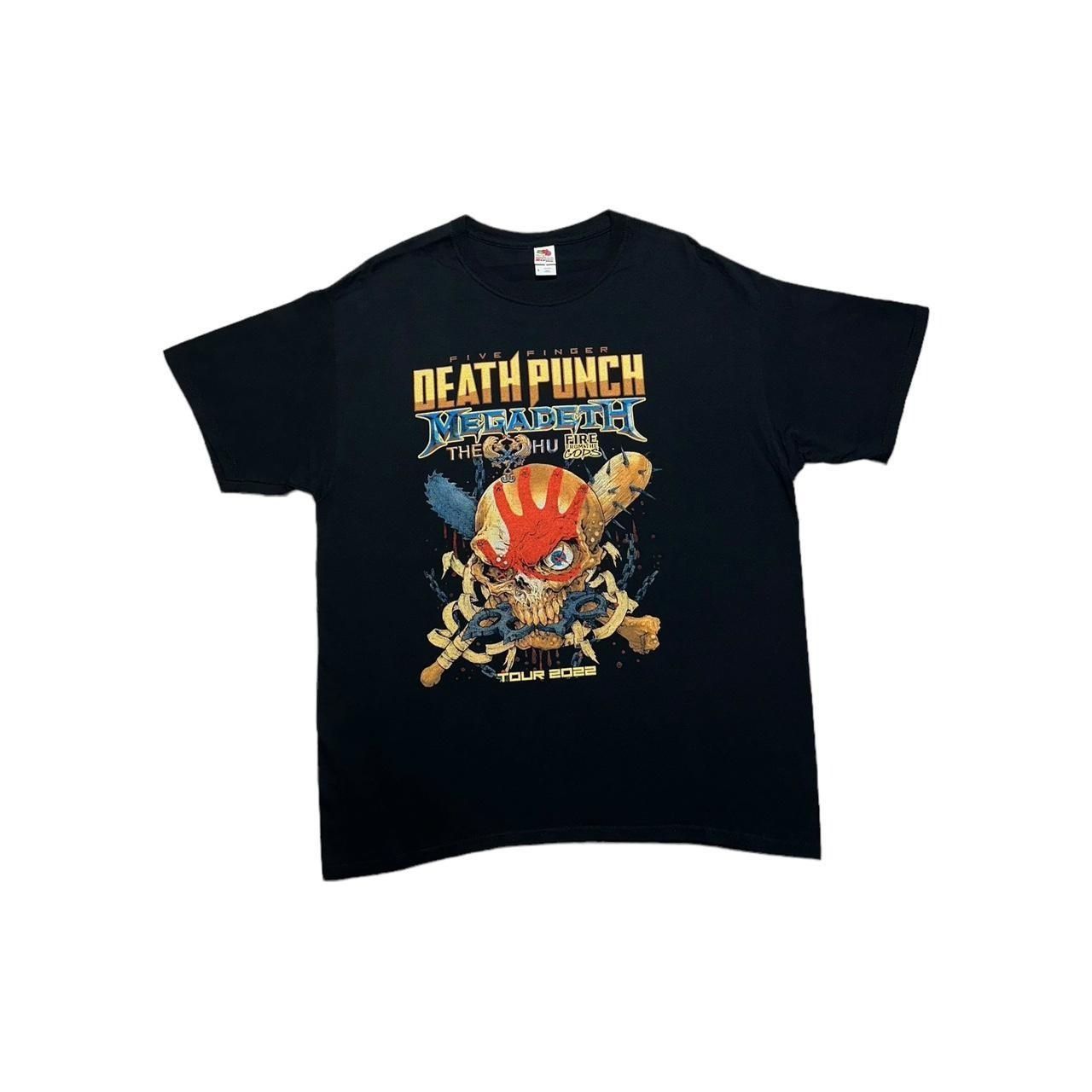 Fruit Of The Loom X Vintage 5 Finger Death Punch Megadeth Metal Festival T Shirt Hoodie, Sweatshirt | PodTeesHub.com