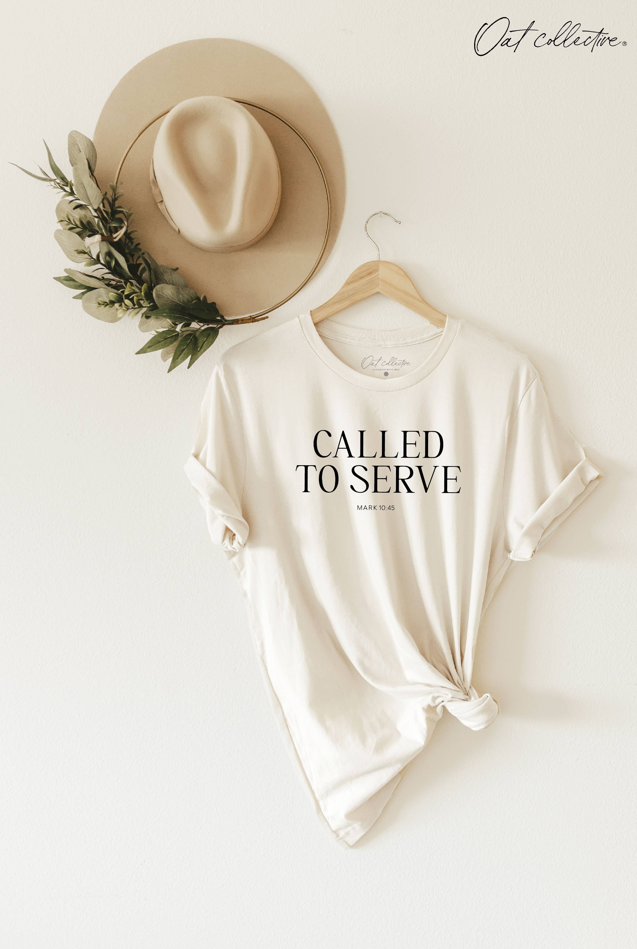 Called To Serve Mark 10:45 Graphic T-Shirt Hoodie, Sweatshirt | PodTeesHub.com