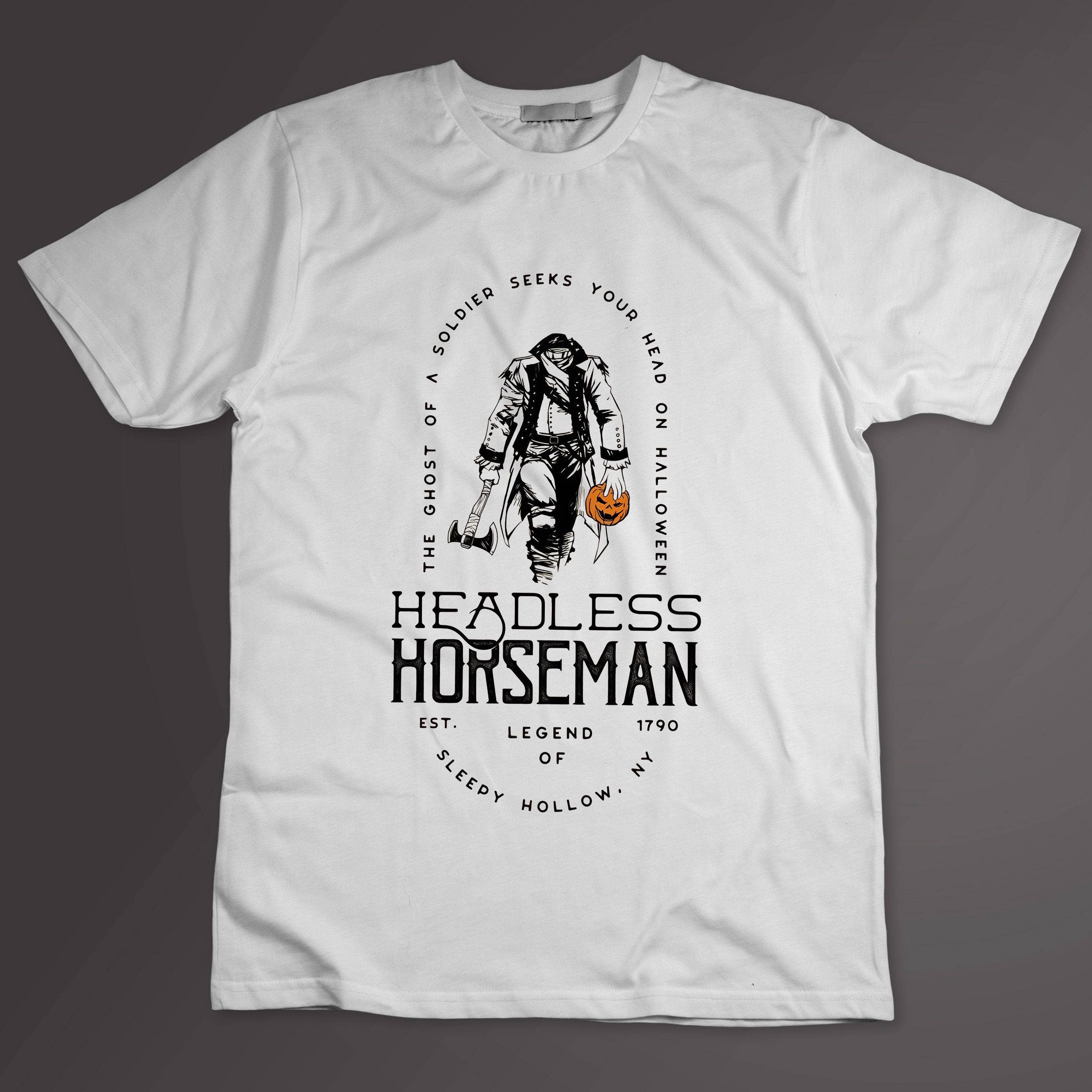 Vintage Headless Horseman Shirt - Spooky Halloween Tee Hoodie, Sweatshirt | PodTeesHub.com