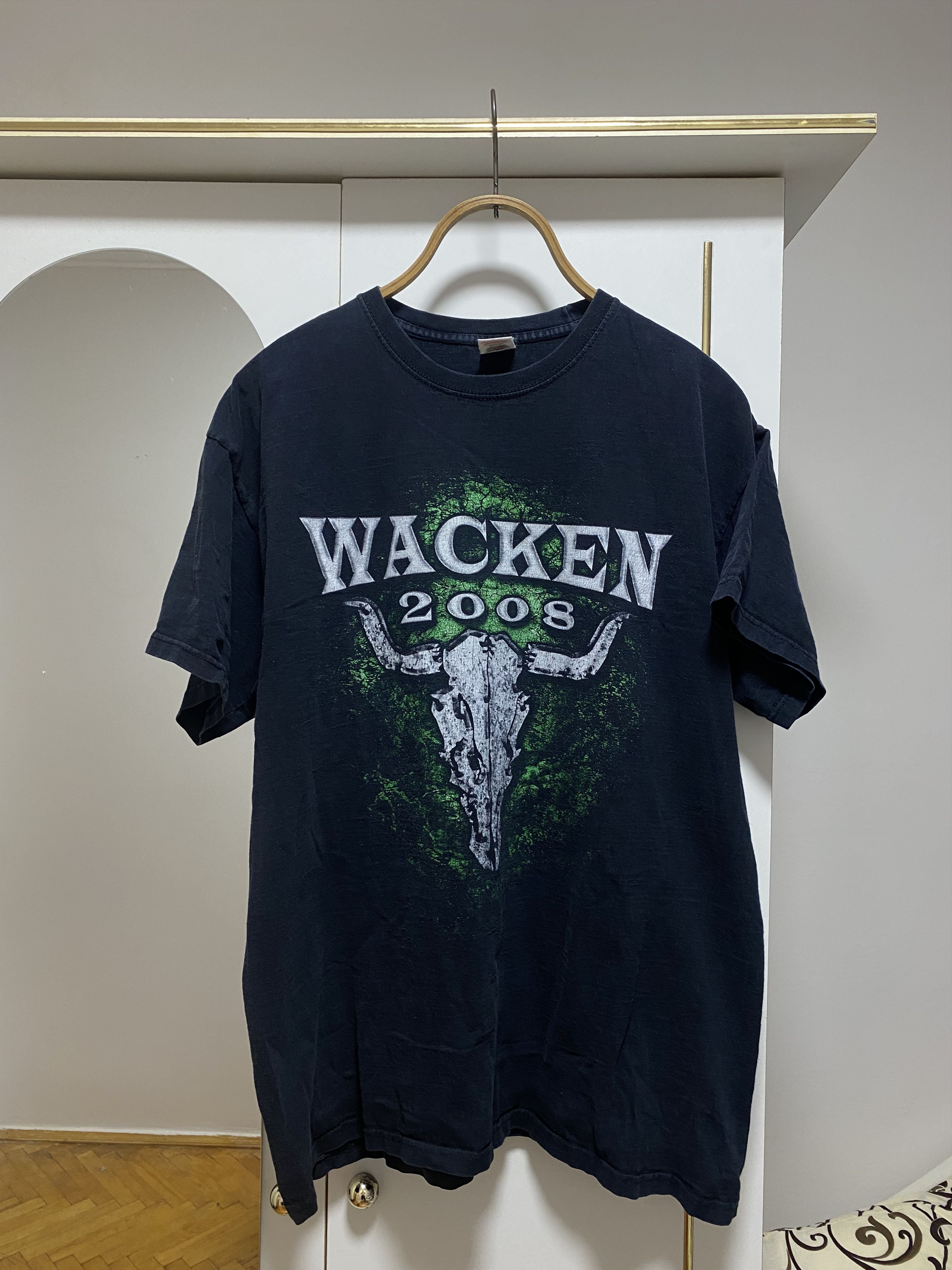 Band Tees Vintage Iron Maiden Wacken 2008 Black Metal T Shirt Hoodie, Sweatshirt | PodTeesHub.com