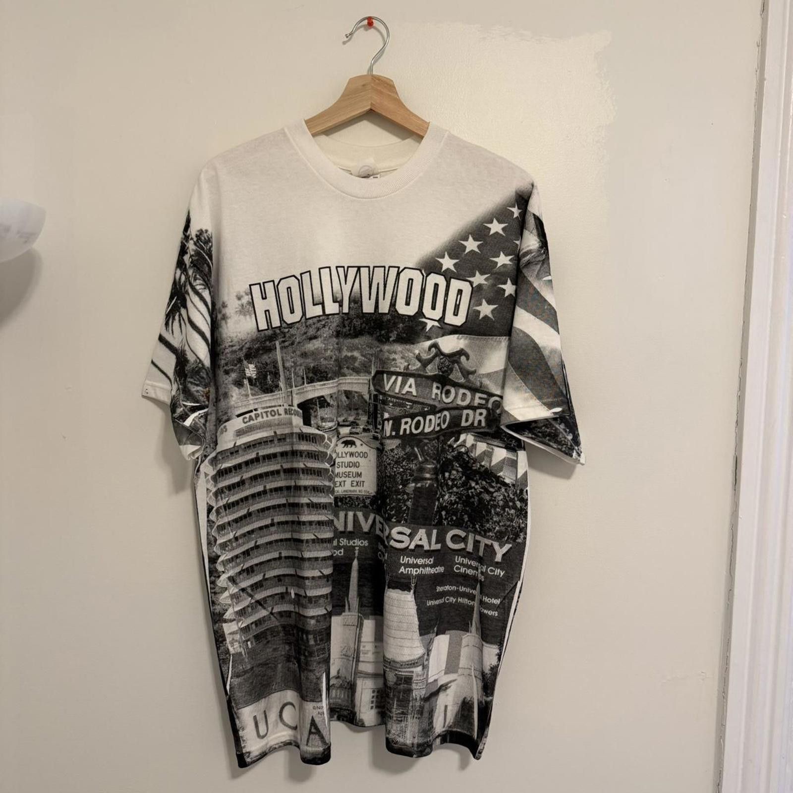 Other Vintage Hollywood All Over Print T Shirt Xxl 00s Hoodie, Sweatshirt | PodTeesHub.com