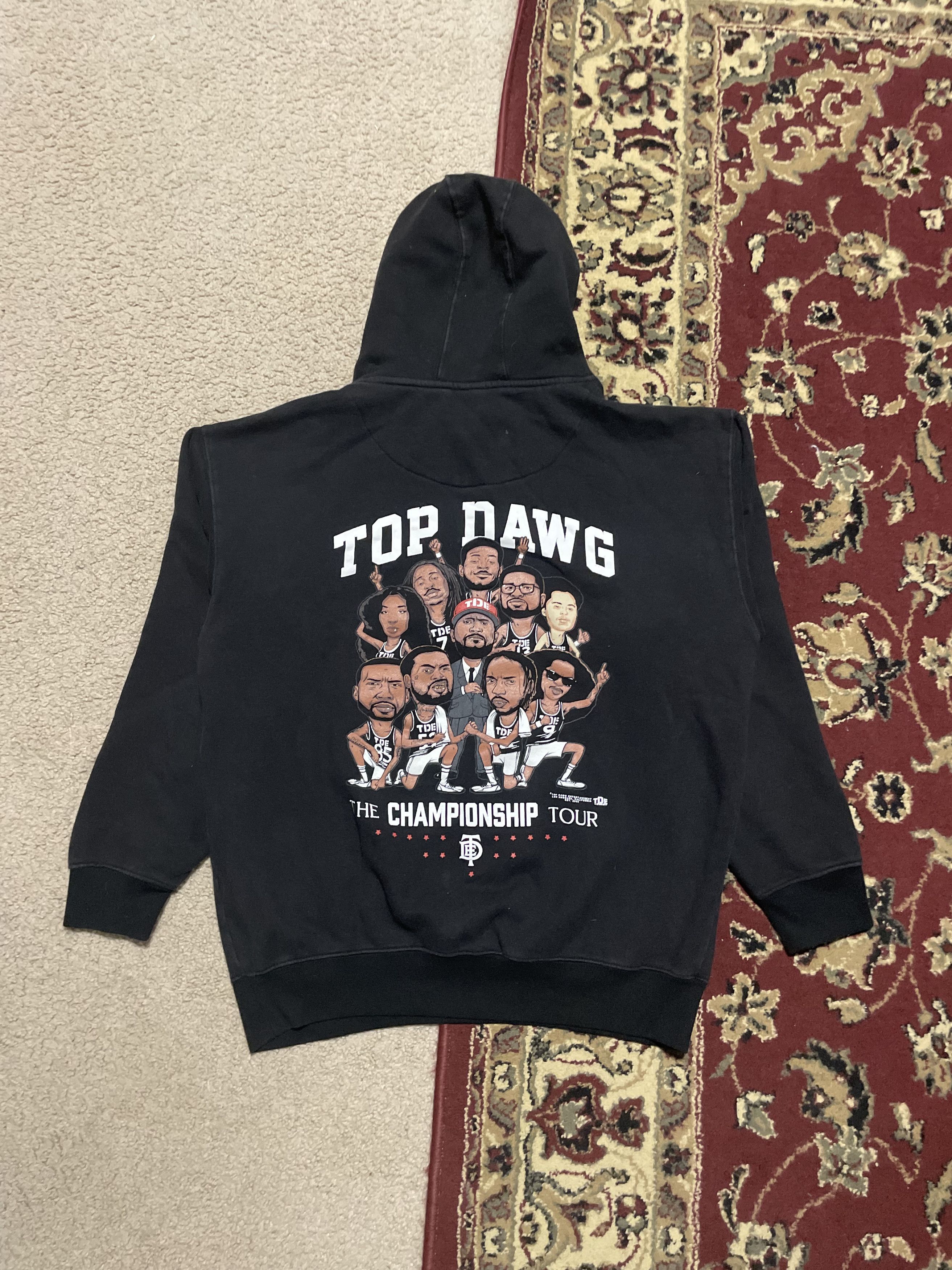 Rap Tees X Top Dawg Entertainment Tde Championship Tour Hoodie Sweatshirt | PodTeesHub.com