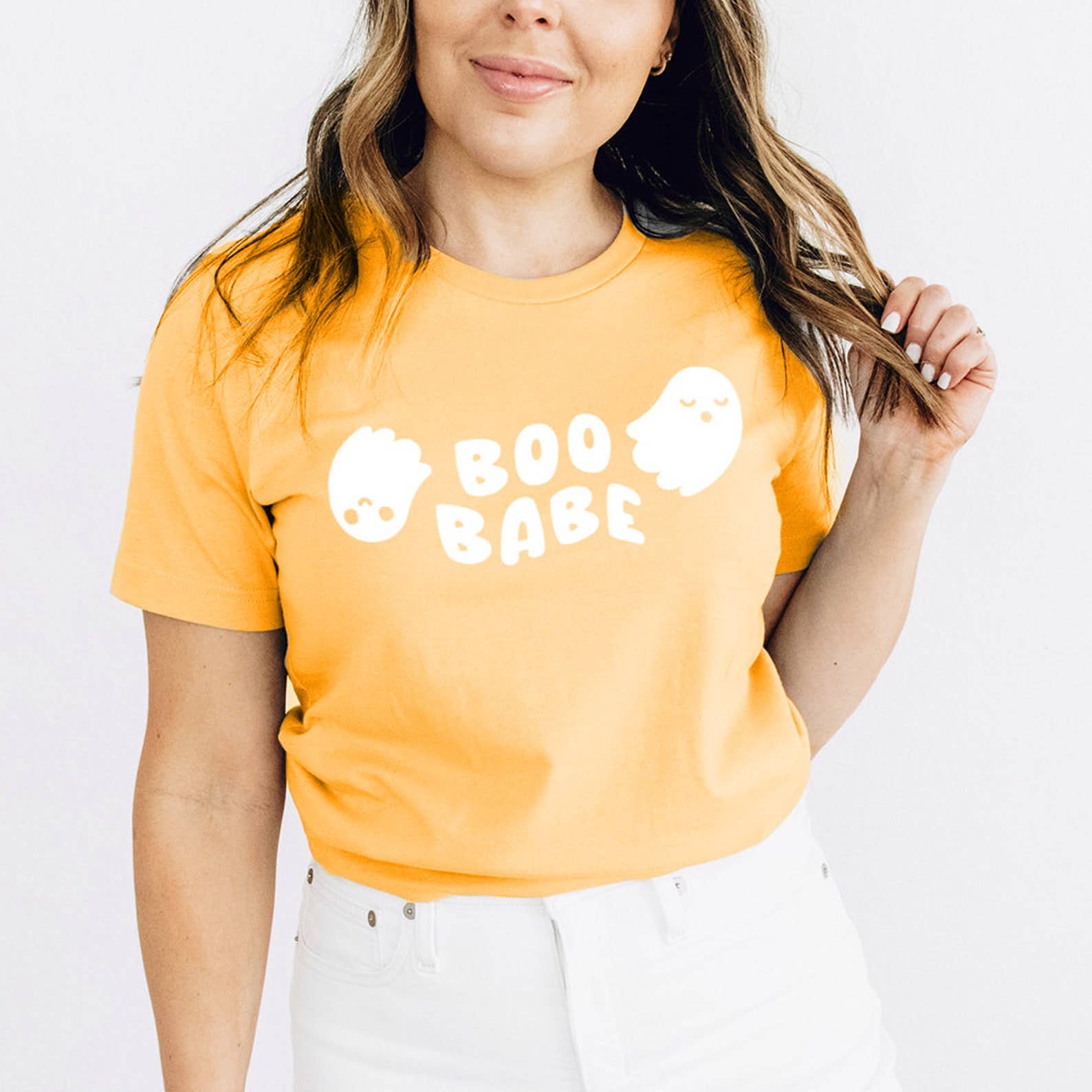 Boo Babe T-Shirt Hoodie, Sweatshirt | PodTeesHub.com