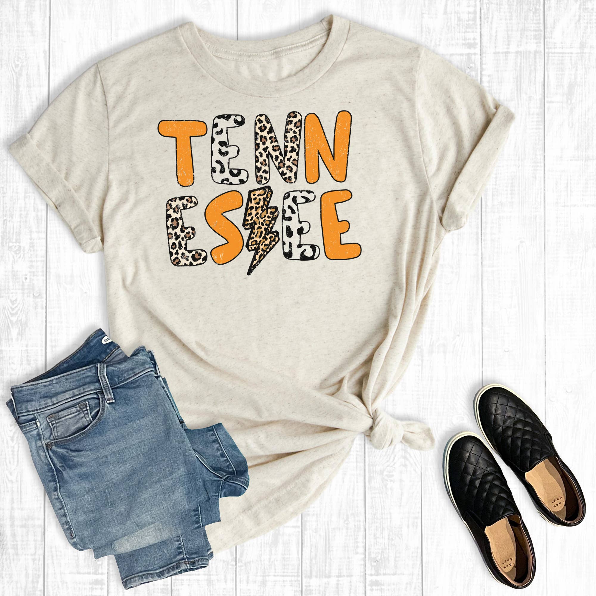 Leopard Tennessee Graphic Tee Hoodie, Sweatshirt | PodTeesHub.com