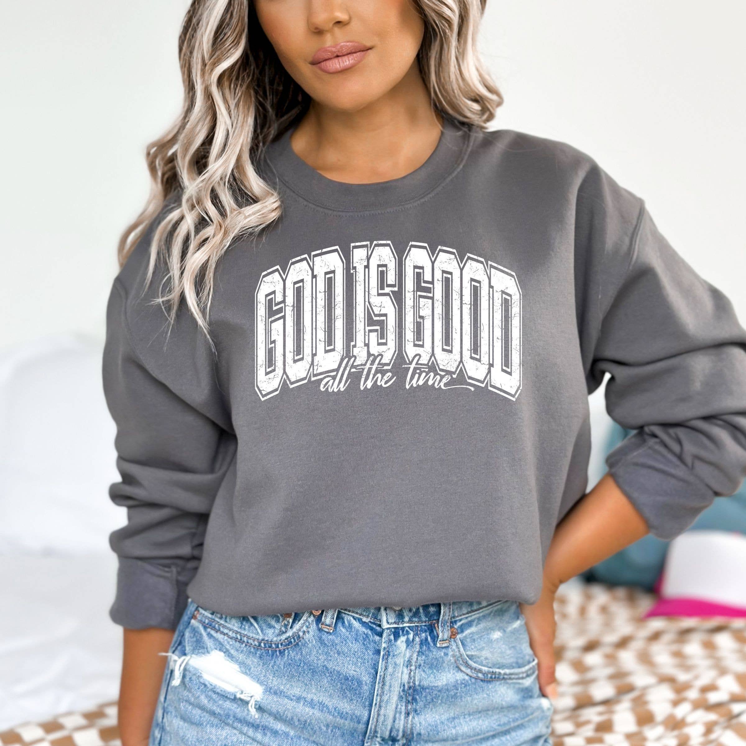 God Is Good Sweatshirt  - Christian Sweatshirt - Spring Tee Hoodie | PodTeesHub.com