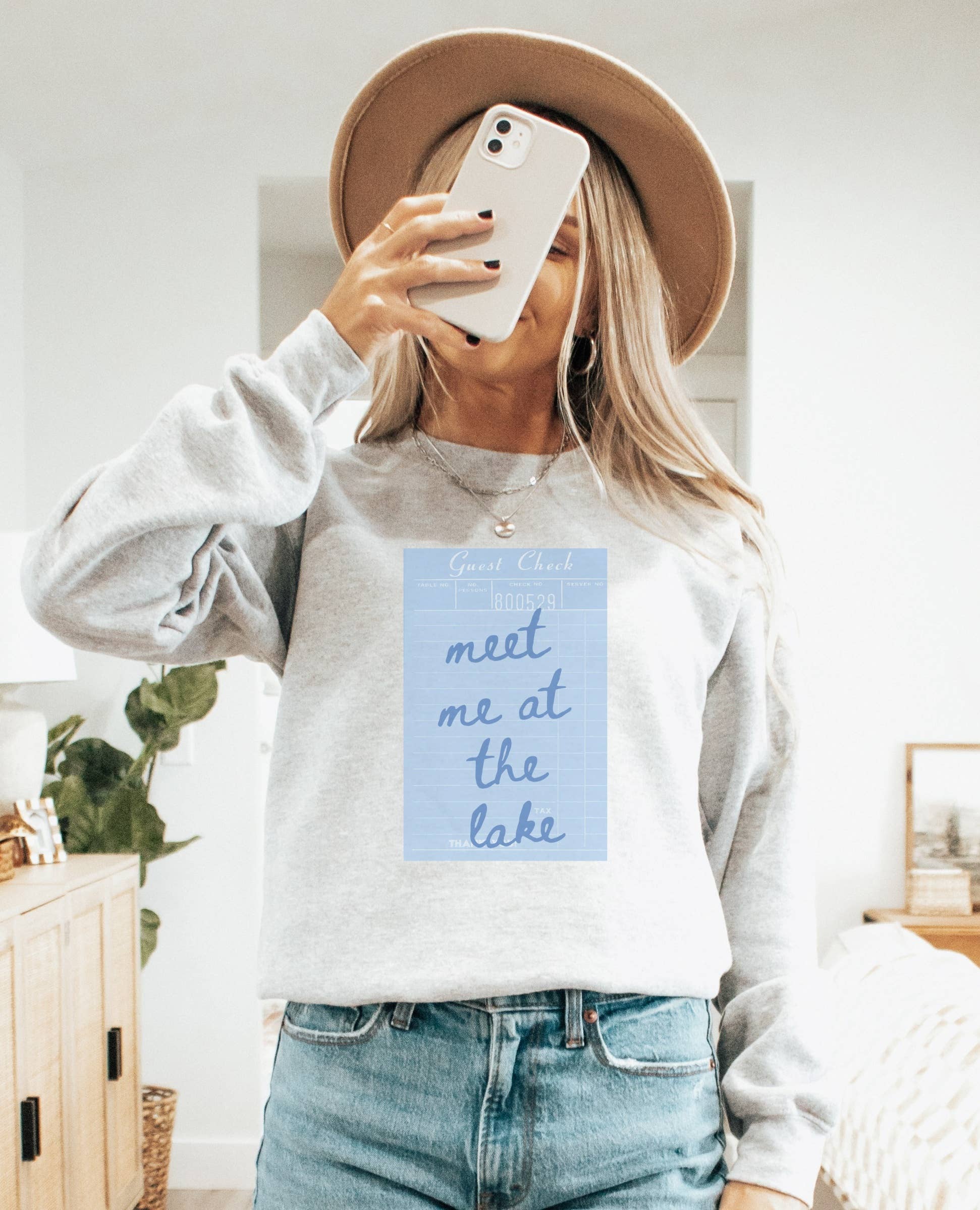 Guest Check Crew Neck Sweatshirt T-Shirts, Hoodie | PodTeesHub.com
