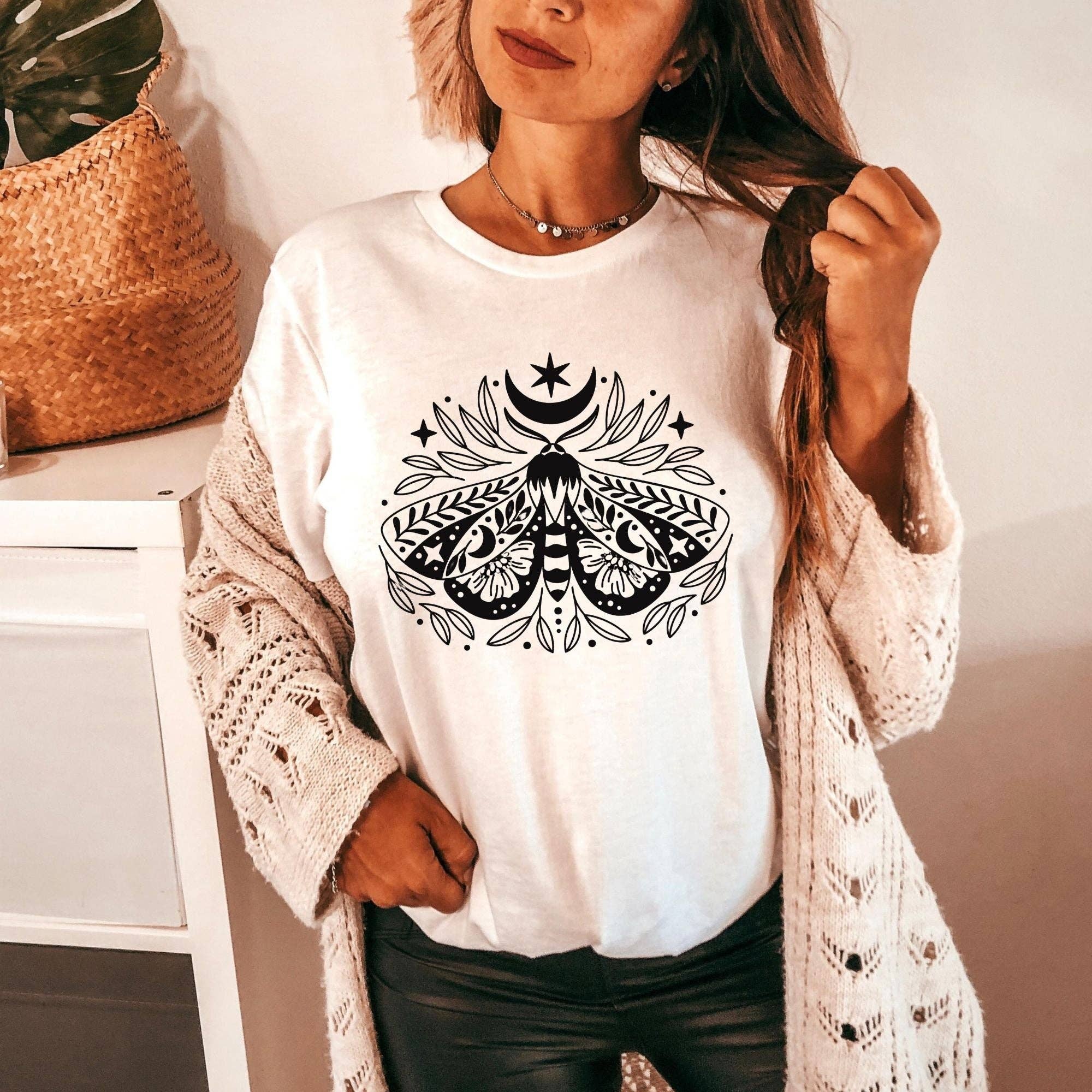 Mystical Moth Shirt For Women *Unisex Fit*186 Hoodie, Sweatshirt | PodTeesHub.com