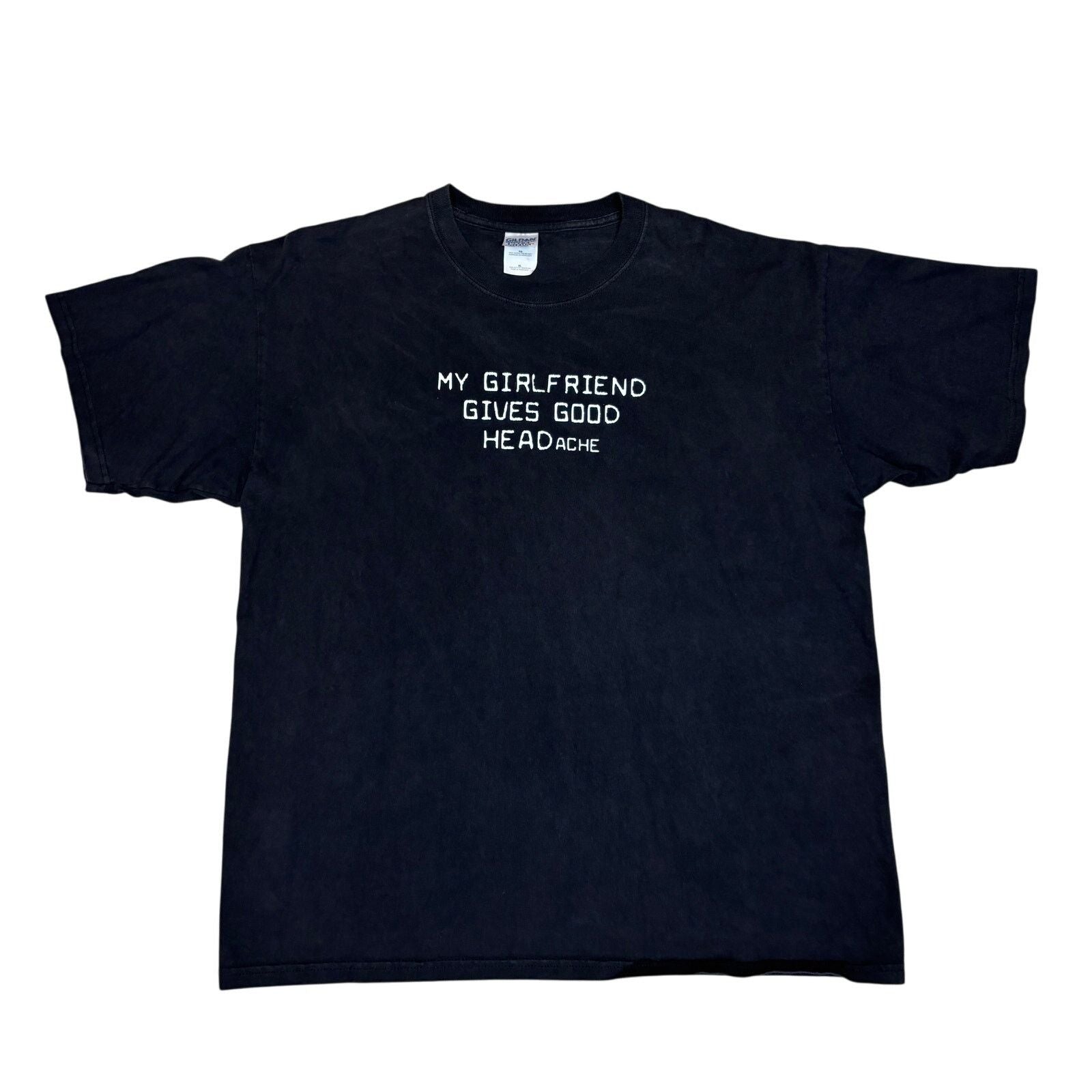 Vintage Funny T Shirt My Girlfriend Gives Good Headache Xl Hoodie, Sweatshirt | PodTeesHub.com