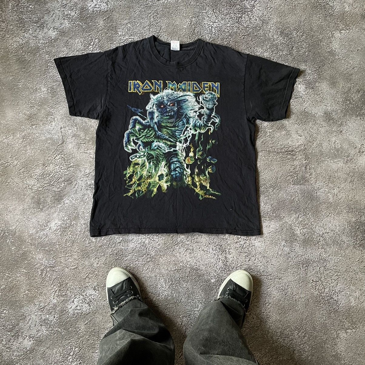 Band Tees Vintage Y2k Iron Maiden Dead Face Devil Creepy Horror Tee Hoodie, Sweatshirt | PodTeesHub.com