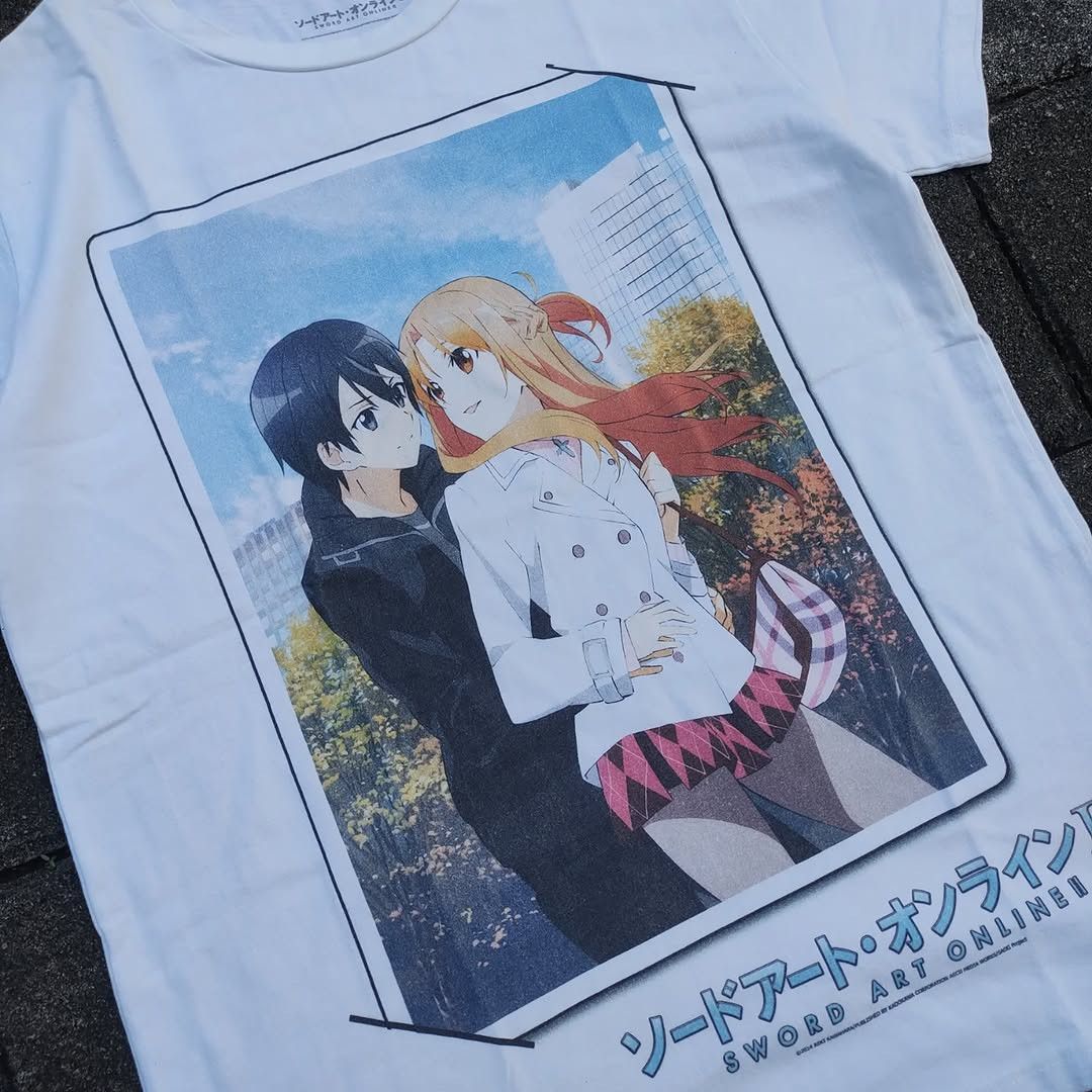 Anime Sword Art Online Asuna Kirito Anime Tee Hoodie, Sweatshirt | PodTeesHub.com