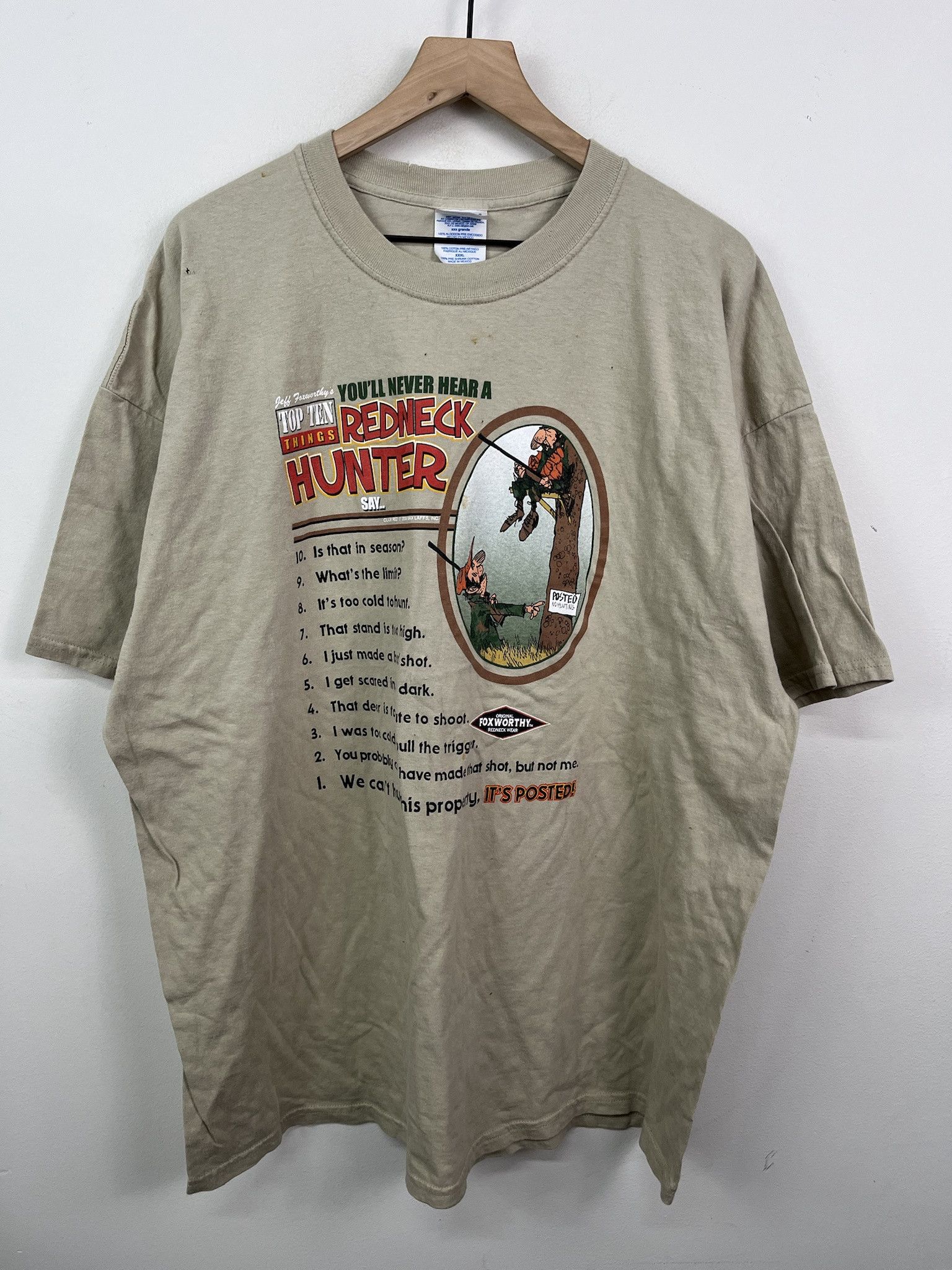 Vintage 90s Redneck Hunter Joke T Shirt Size Xxxl Hoodie, Sweatshirt | PodTeesHub.com