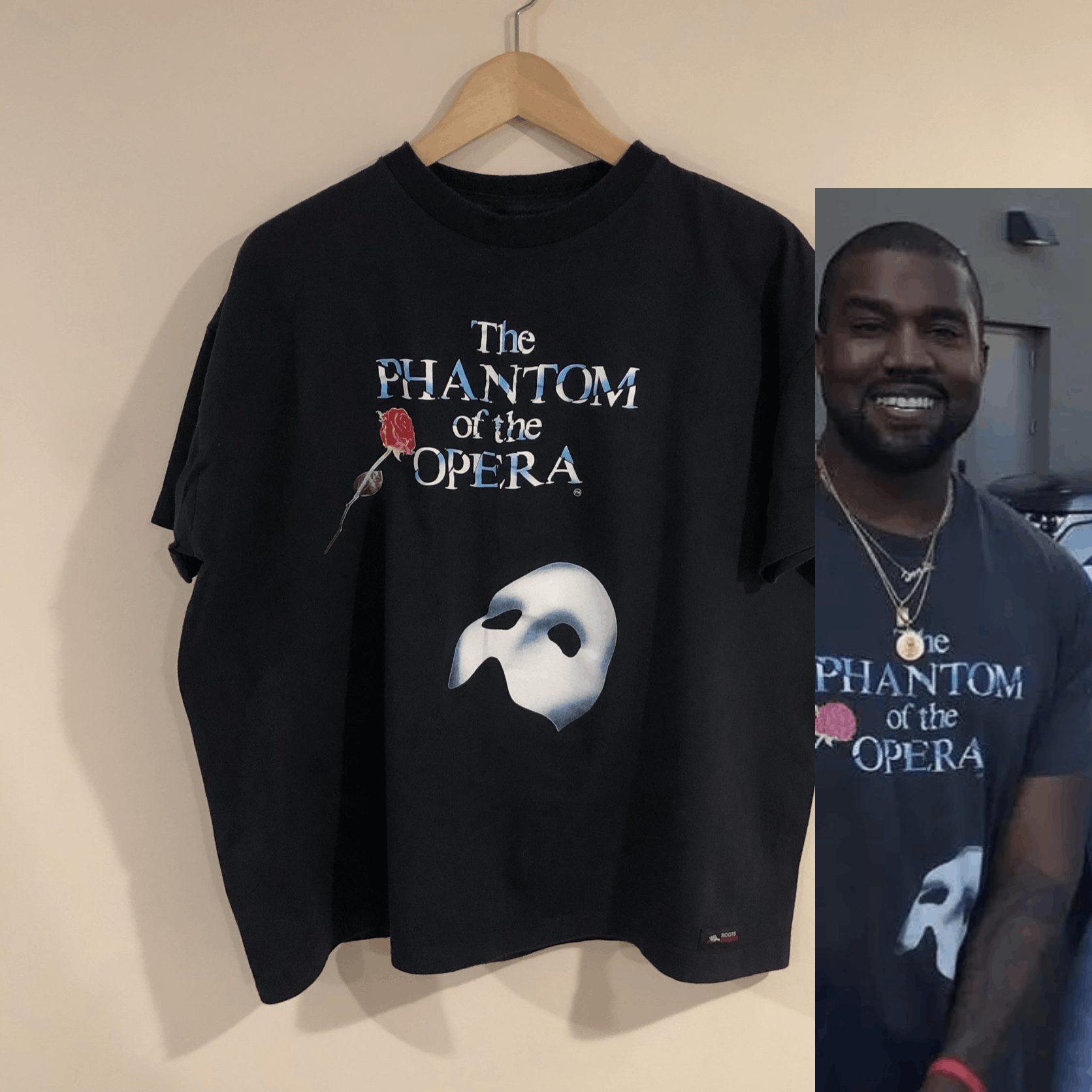 Roots Vintage Phantom Of The Opera T Shirt As Worn By Kanye West Hoodie, Sweatshirt | PodTeesHub.com