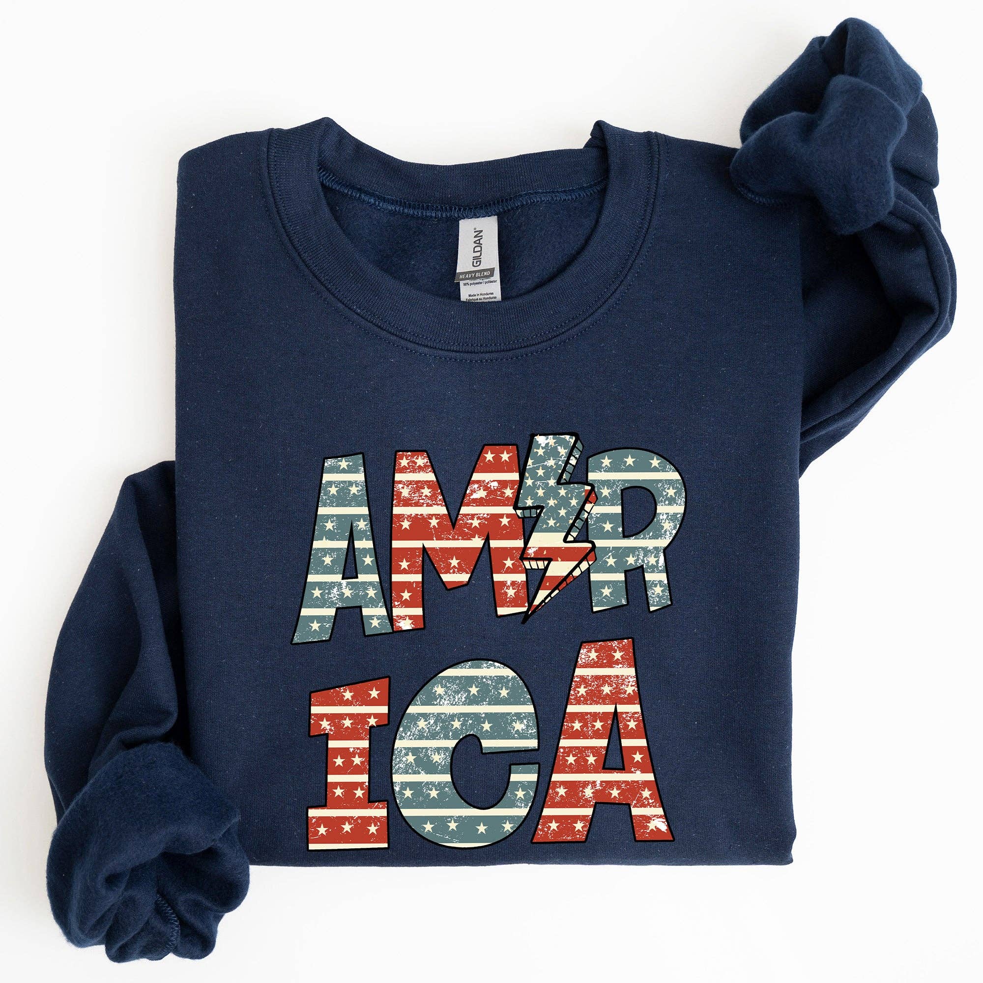 Retro America, Patriotic, 4th of July Sweatshirt T-Shirts, Hoodie | PodTeesHub.com