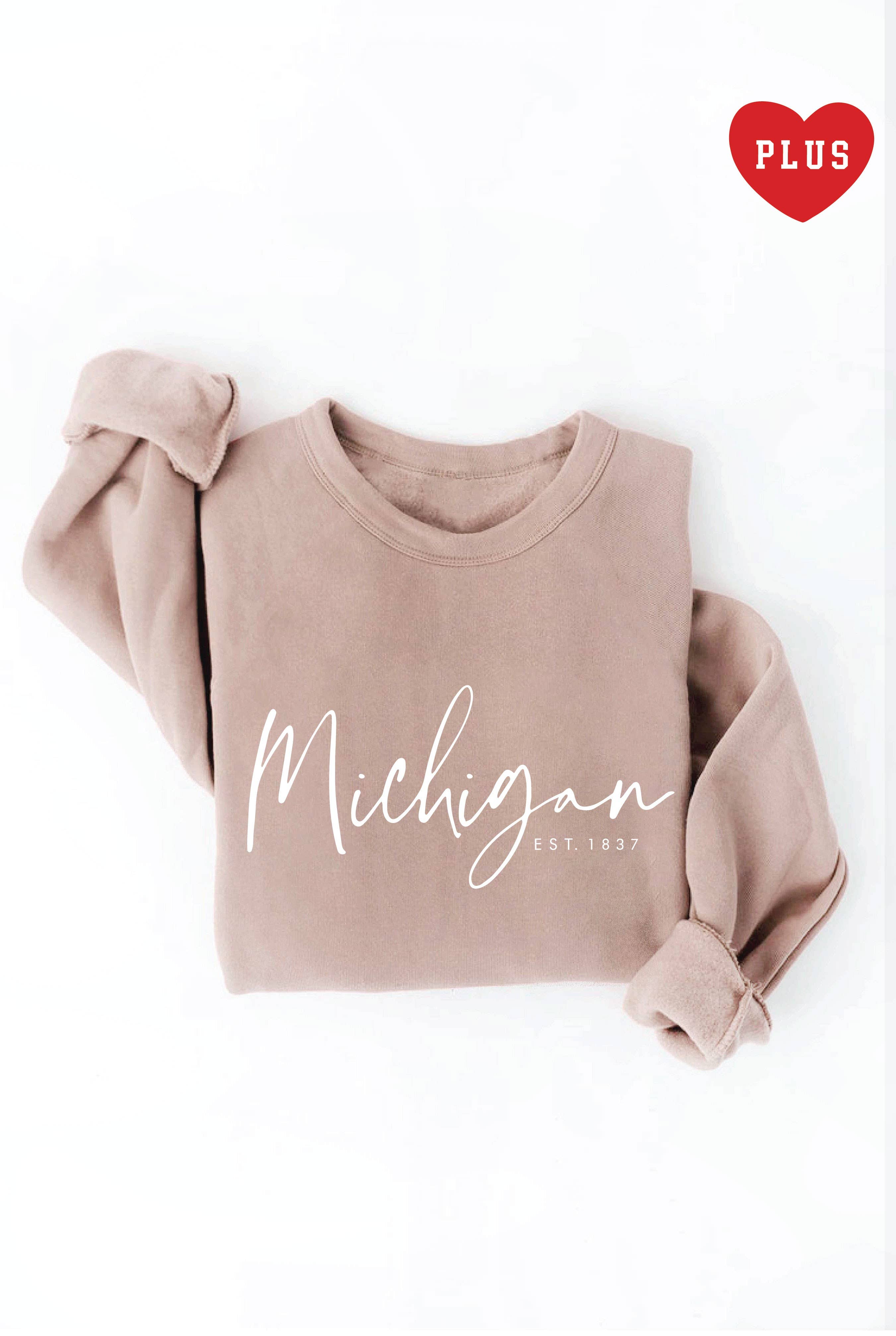 Michigan Est.1837 Plus Graphic Sweatshirt T-Shirts, Hoodie | PodTeesHub.com