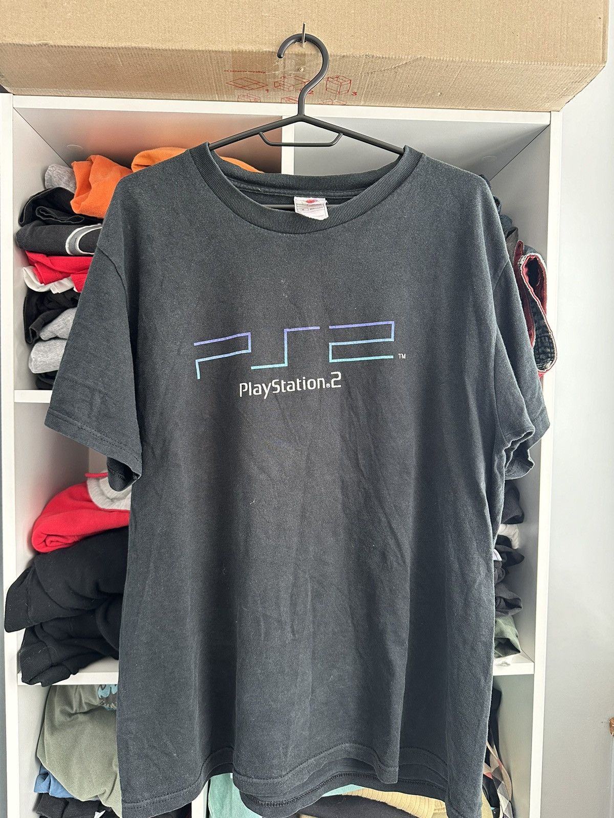 Vintage Playstation 2 Faded Promo T Shirt Hoodie, Sweatshirt | PodTeesHub.com