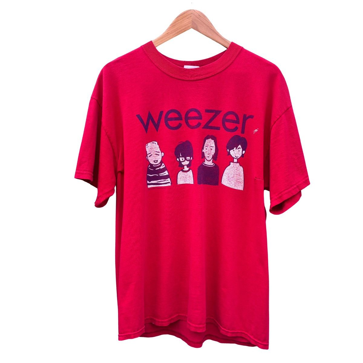 Band Tees Vintage Y2k Weezer Band Cartoon T Shirt Hoodie, Sweatshirt | PodTeesHub.com