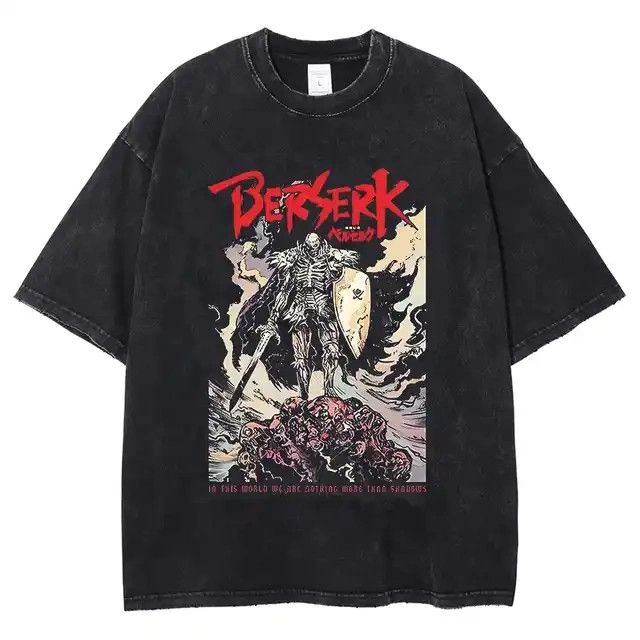 Vintage Berserk Washed T Shirt Hoodie, Sweatshirt | PodTeesHub.com