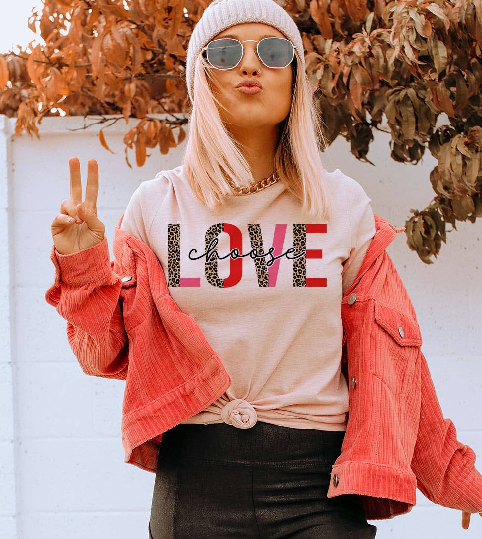 Choose Love - Valentine's Day Cute Love Sweet Gift T-Shirt Hoodie, Sweatshirt | PodTeesHub.com