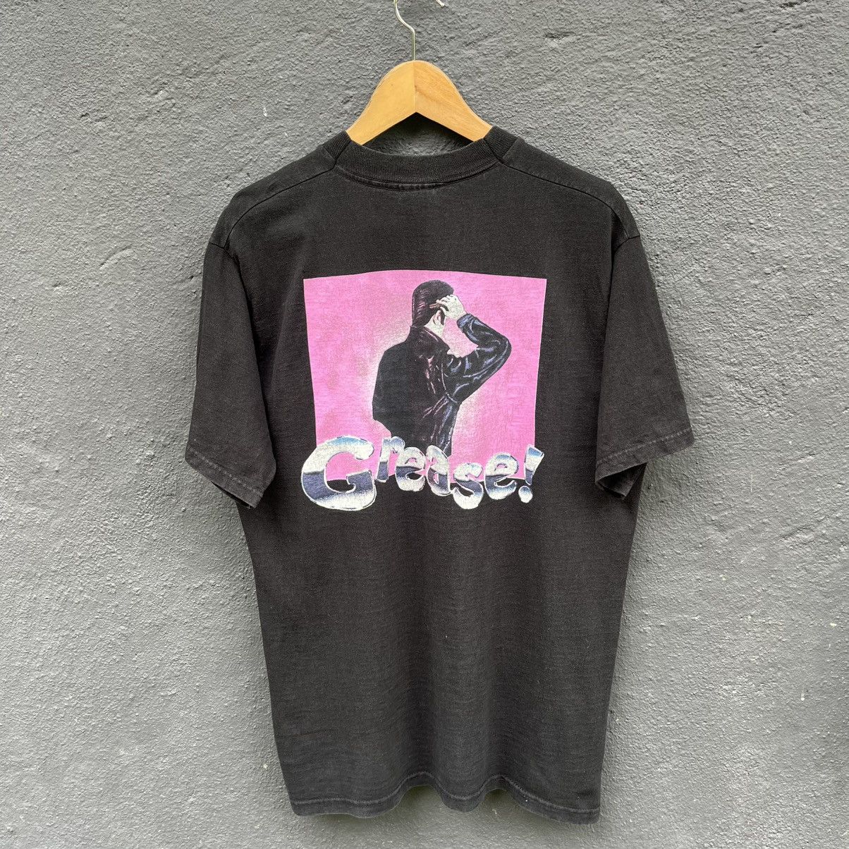 Vintage Thrashed Faded 90s Grease John Travolta Movie Tee Hoodie, Sweatshirt | PodTeesHub.com