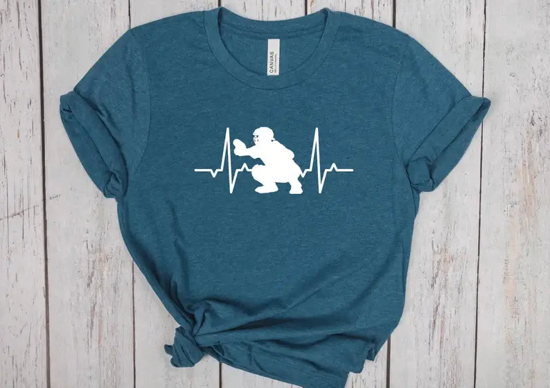 Baseball Heart Beat T-Shirt Hoodie, Sweatshirt | PodTeesHub.com