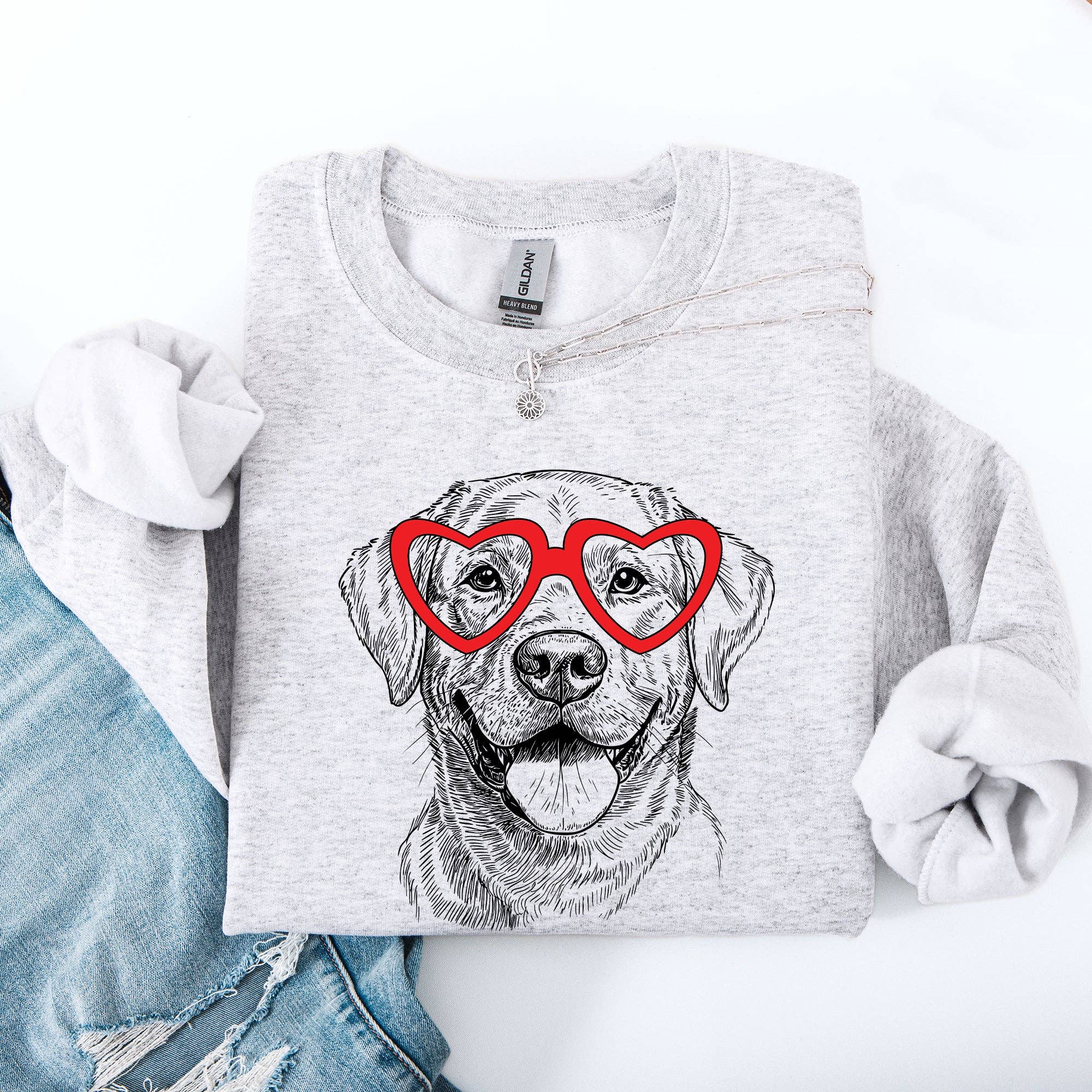 Labrador Retriever, Pet, Dog Breed, Valentine's Sweatshirt T-Shirts, Hoodie | PodTeesHub.com