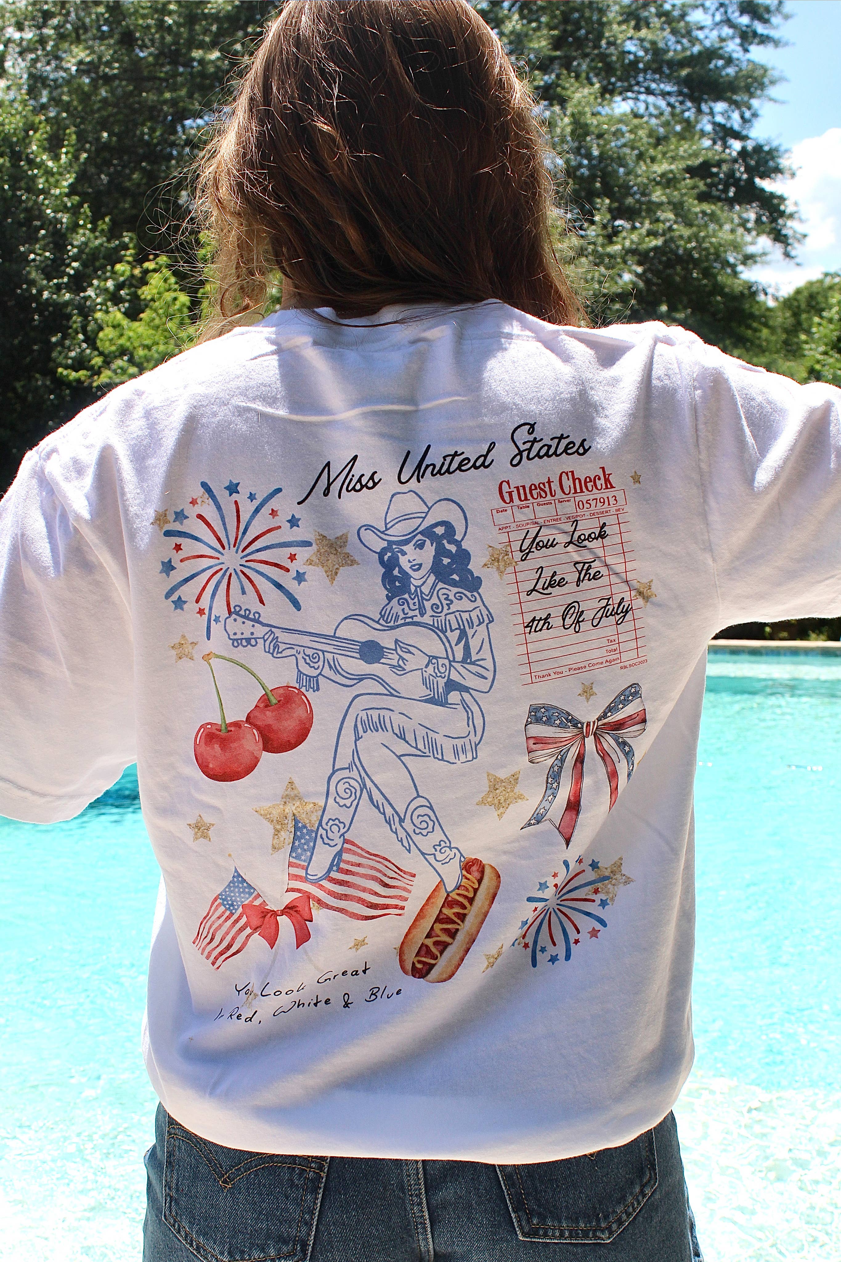 Miss United States Graphic Tee Hoodie, Sweatshirt | PodTeesHub.com