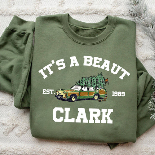 It's A Beaut Clark Funny Christmas Sweatshirt Holiday T-Shirts, Hoodie | PodTeesHub.com