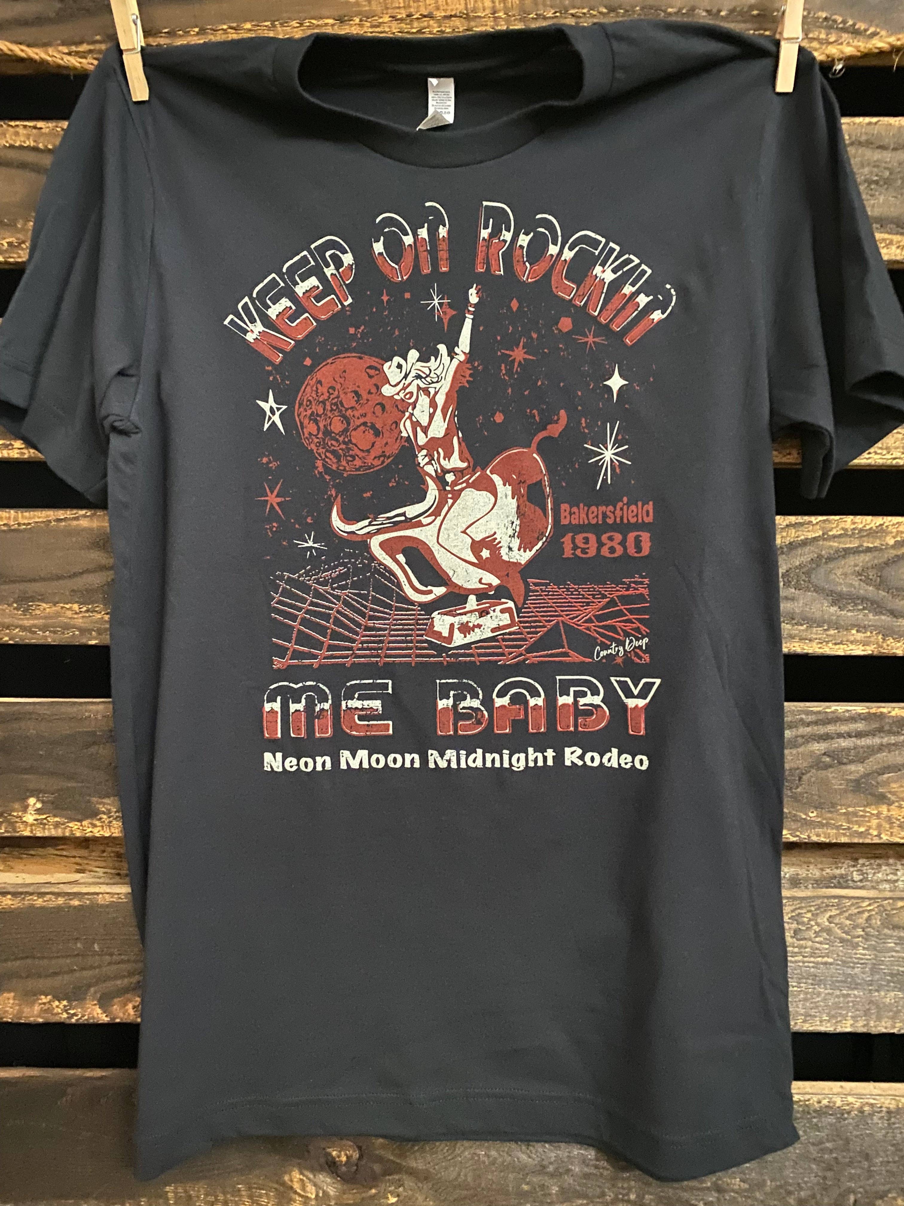 Keep On Rockin Me Baby  Unisex T-Shirt Hoodie, Sweatshirt | PodTeesHub.com