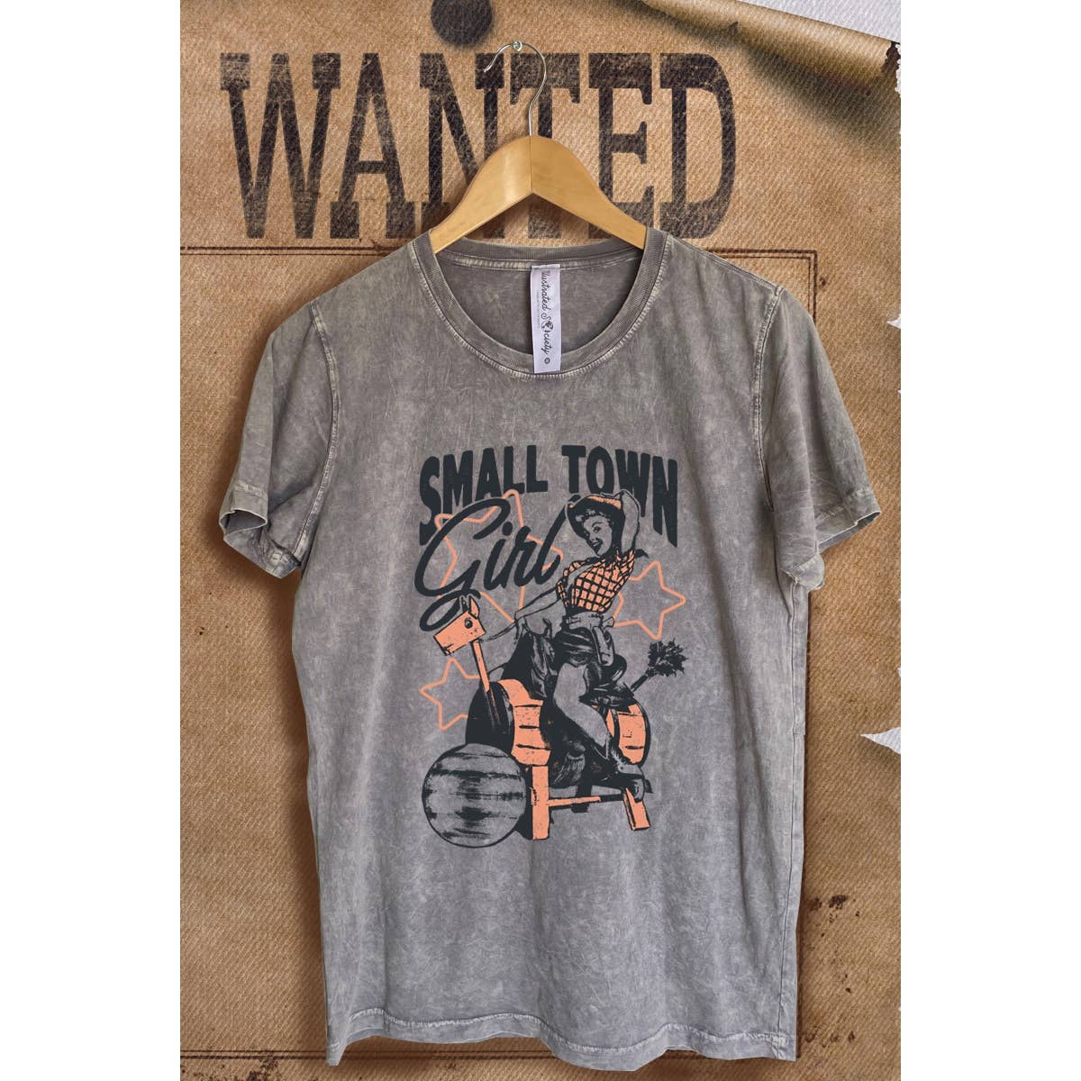 Small Town Girl  Vintage  Mineral Wash  Graphic  Tee Hoodie, Sweatshirt | PodTeesHub.com