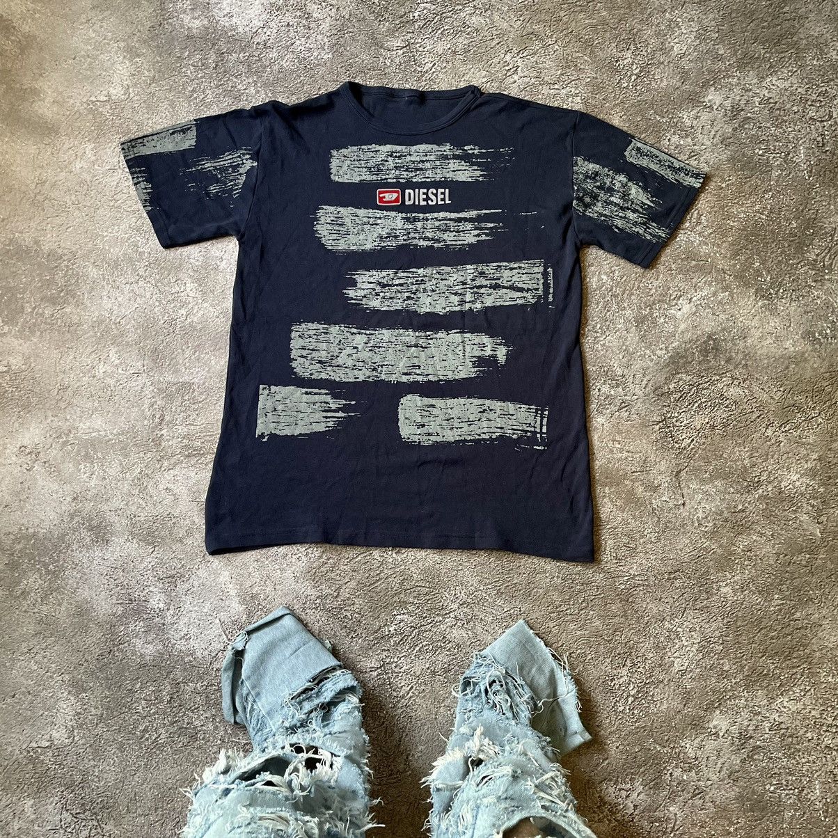 Band Tees Vintage Y2k Diesel Center Logo Multicolor Band Faded Tee 90s Hoodie, Sweatshirt | PodTeesHub.com