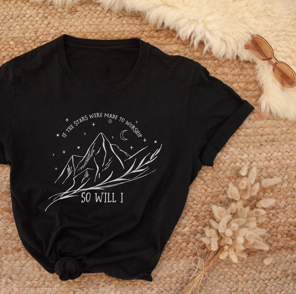If the Stars Were Made To Worship So Will I  Graphic T-Shirt Hoodie, Sweatshirt | PodTeesHub.com