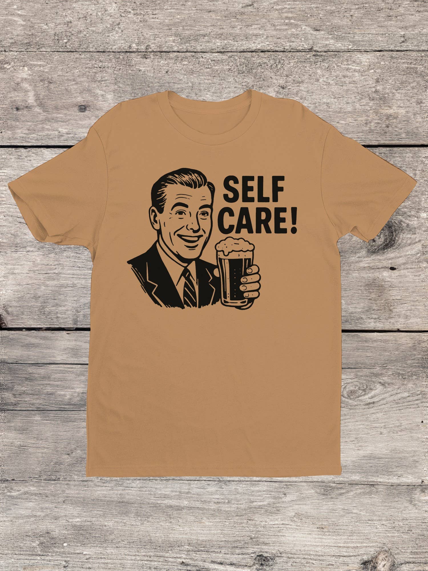 Retro Self Care Men's T-Shirt Hoodie, Sweatshirt | PodTeesHub.com