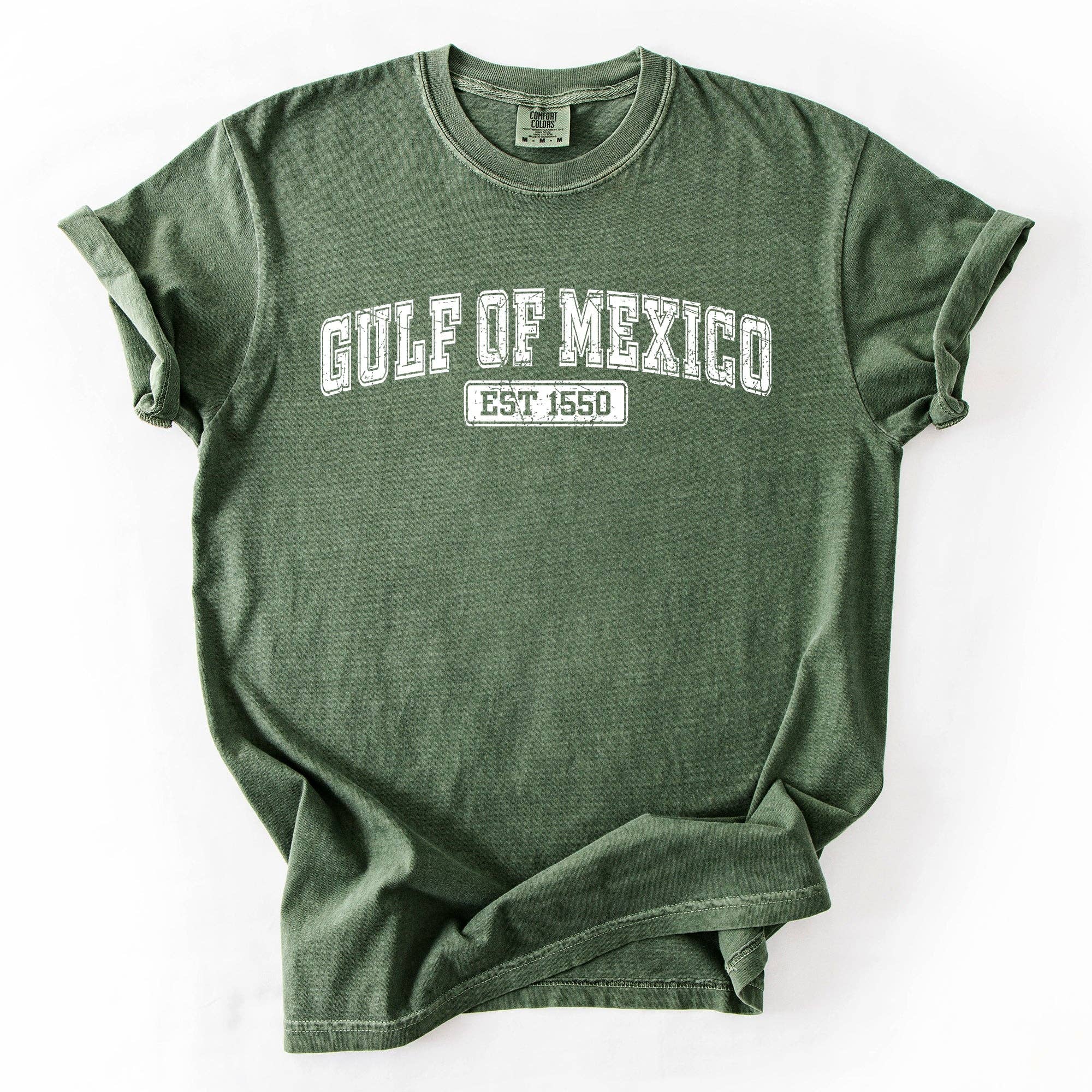 Retro Gulf of Mexico, Vintage, Established 1550 Tshirt Hoodie, Sweatshirt | PodTeesHub.com