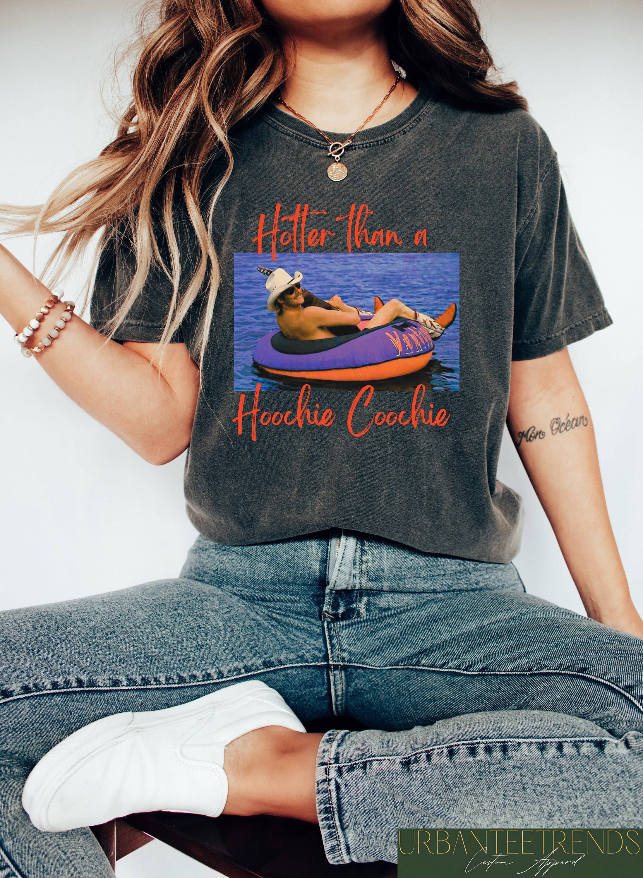 Hoochie Coochie Summer Tee 90s Country Music Lover Gift Hoodie, Sweatshirt | PodTeesHub.com
