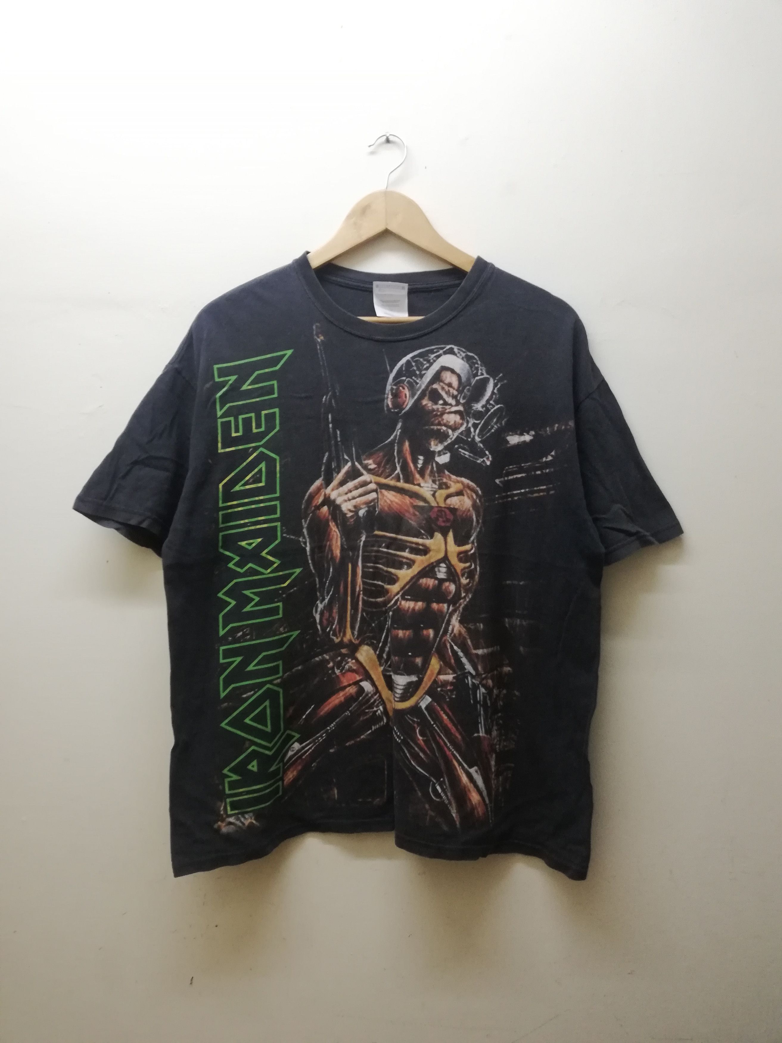 Maiden Vintage Iron Maiden Over Print Fullprint Band T Shirt Rare Hoodie, Sweatshirt | PodTeesHub.com