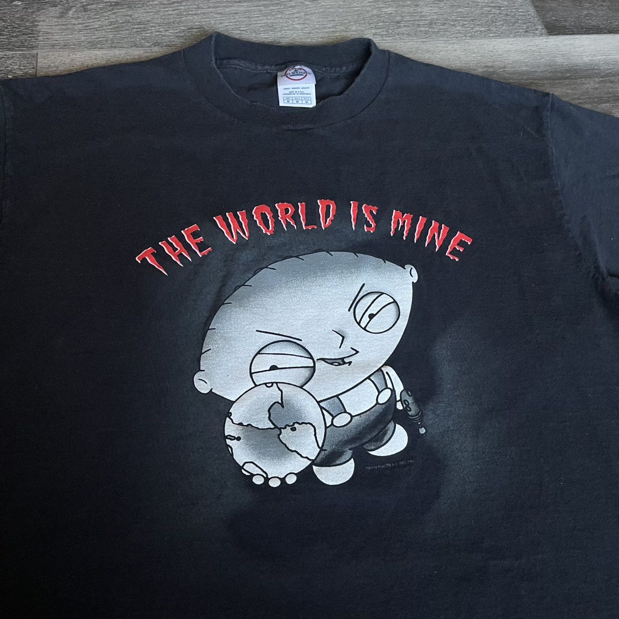 Vintage 2005 Family Guy The World Is Mine Stevie Graphic Tee Hoodie, Sweatshirt | PodTeesHub.com