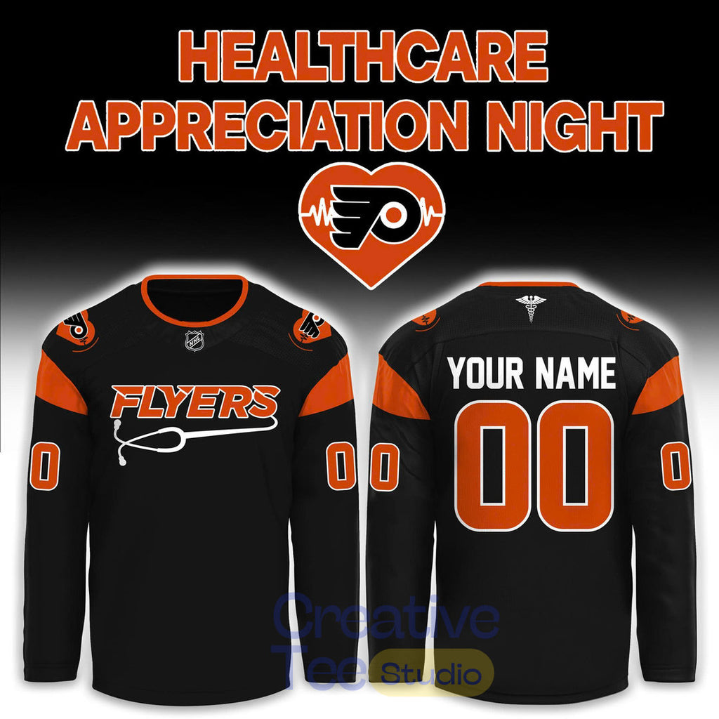 Philadelphia Flyers Healthcare Appreciation Night 2026 Custom Hockey Jersey