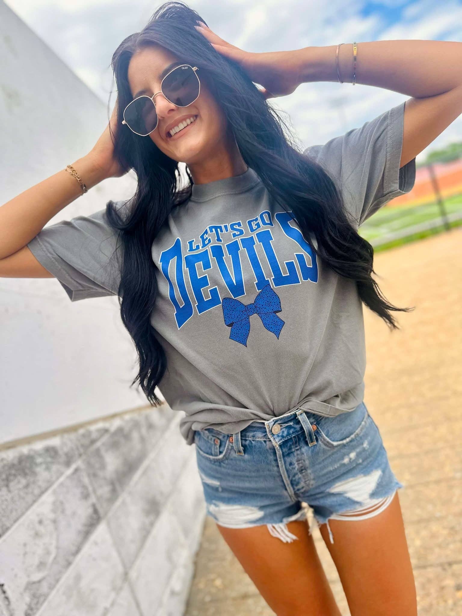 Custom Bow Let's Go Mascot Graphic Tee Hoodie, Sweatshirt | PodTeesHub.com