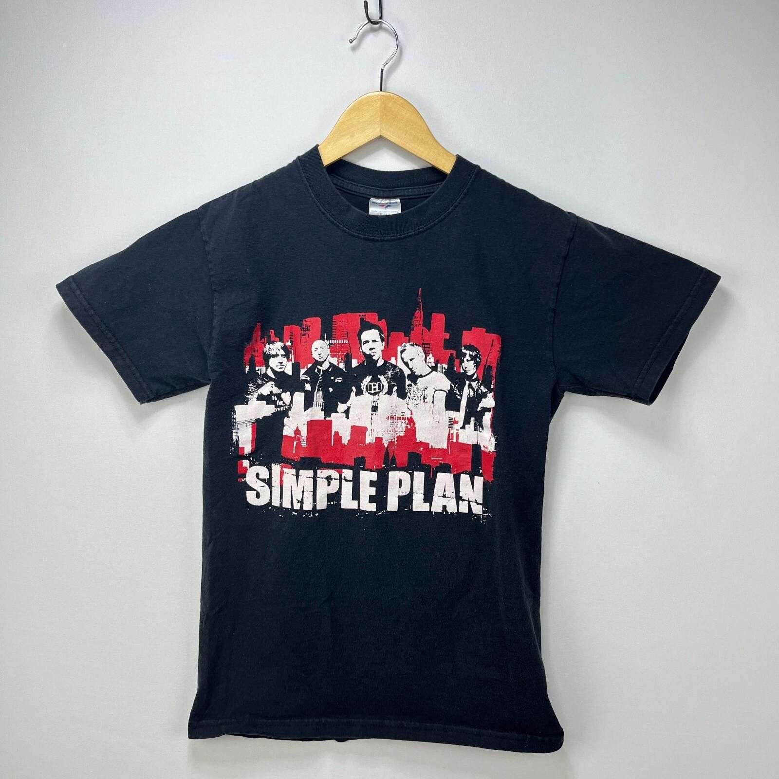 Vintage Y2k Simple Plan Band Us Tour Small Emo Punk T-Shirts, Hoodie, Sweatshirt