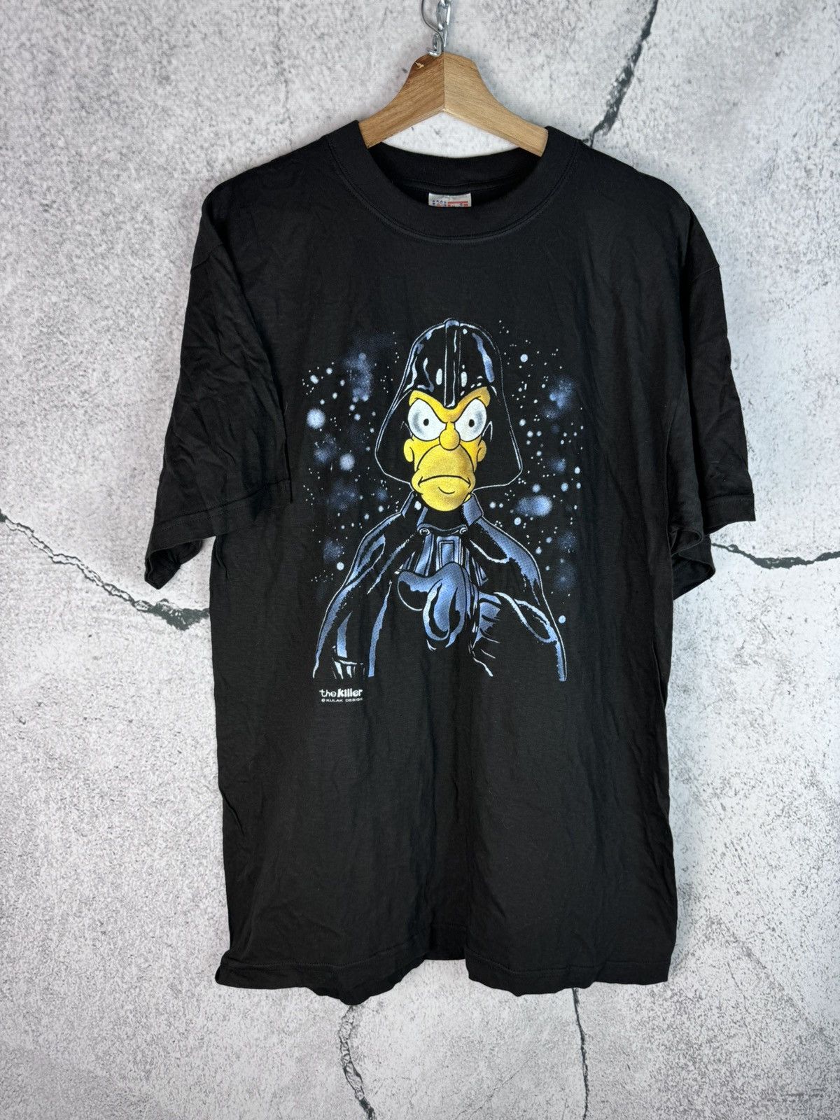 90s Vintage Tha Simpsons Dark Vader Archival Cartoon Tees Hoodie, Sweatshirt | PodTeesHub.com