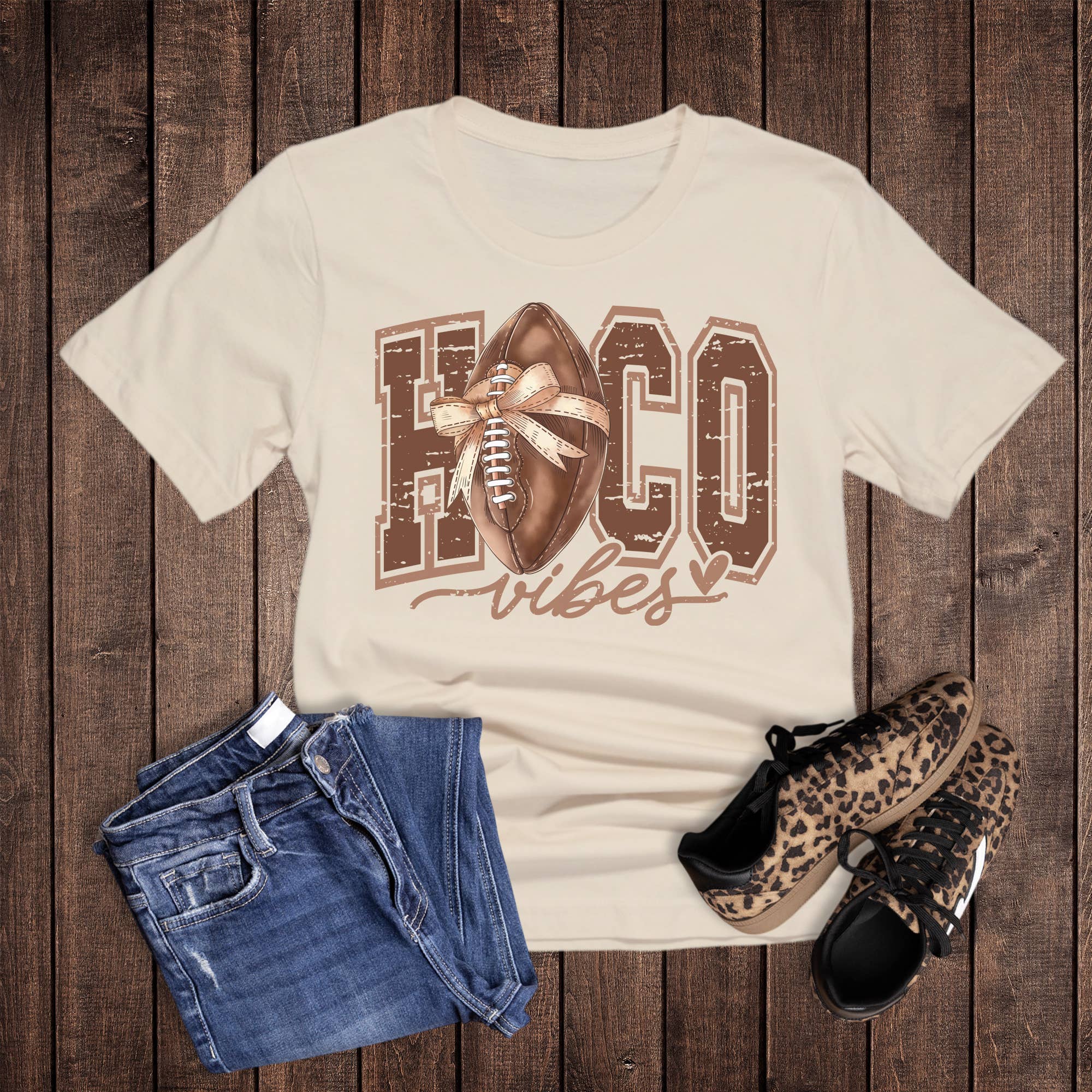 Football Coquette Hoco Vibes Graphic Tee Hoodie, Sweatshirt | PodTeesHub.com