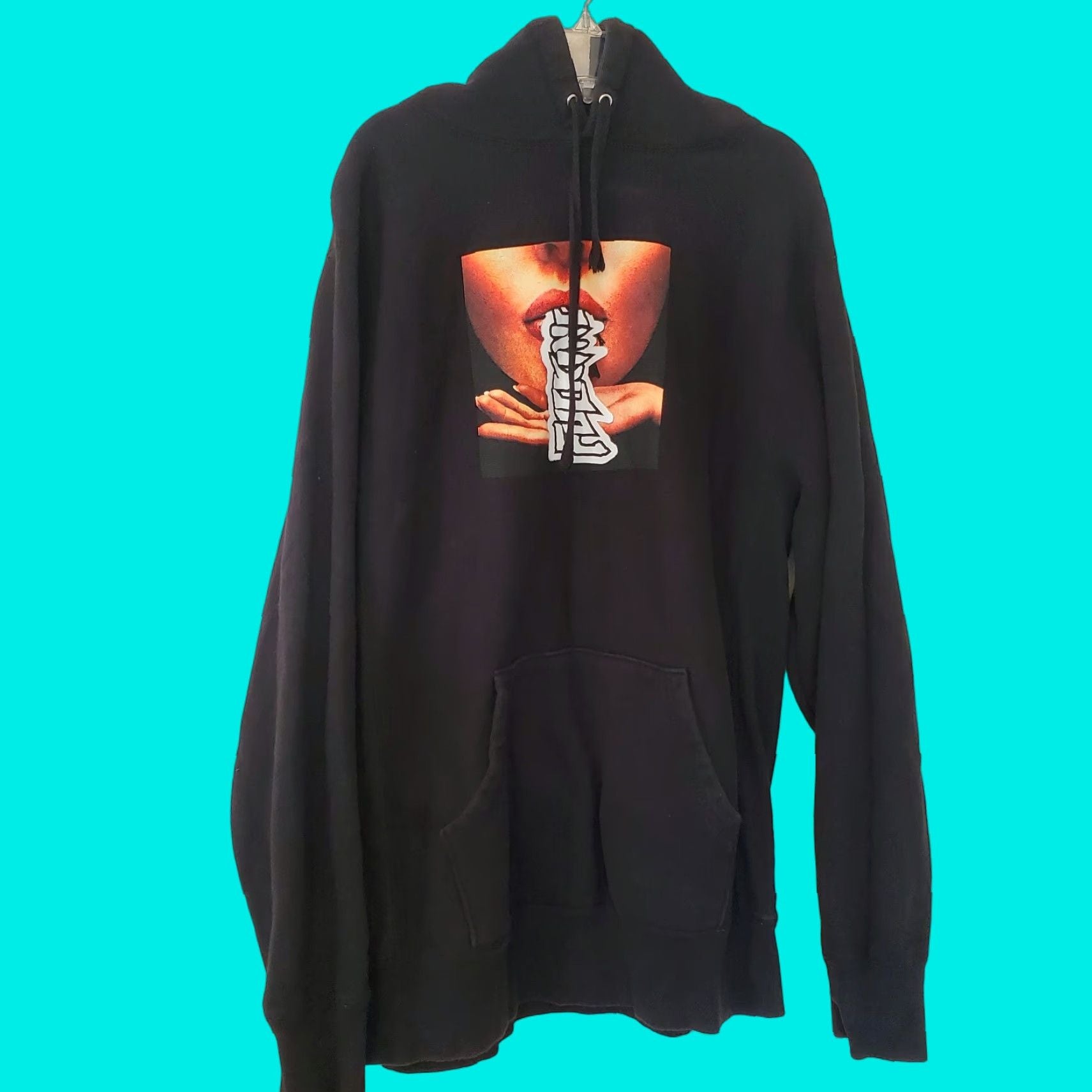 Awesome Vintage Fucking Awesome Hoodie Men L Black Hockey Skateboard Logo Pullover Hooded Gr T-Shirts, Sweatshirt